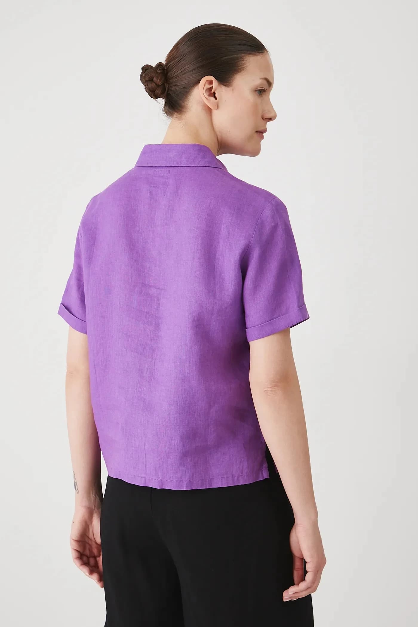 Льняная рубашка - фото 3