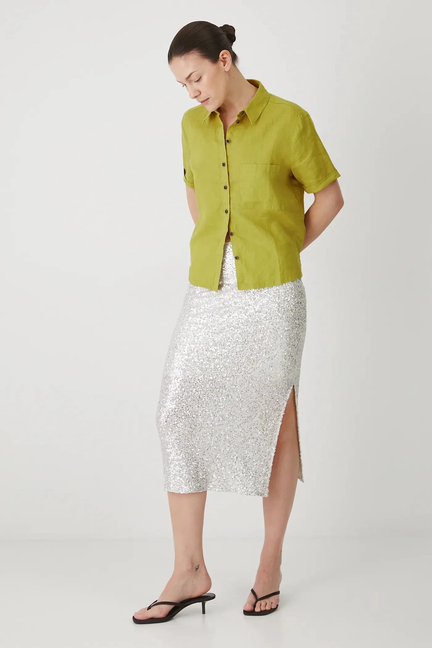 Льняная рубашка - фото 2