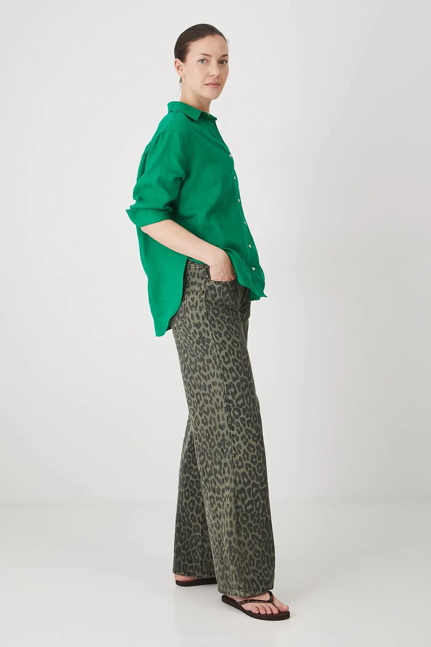 Льняная рубашка - фото 2