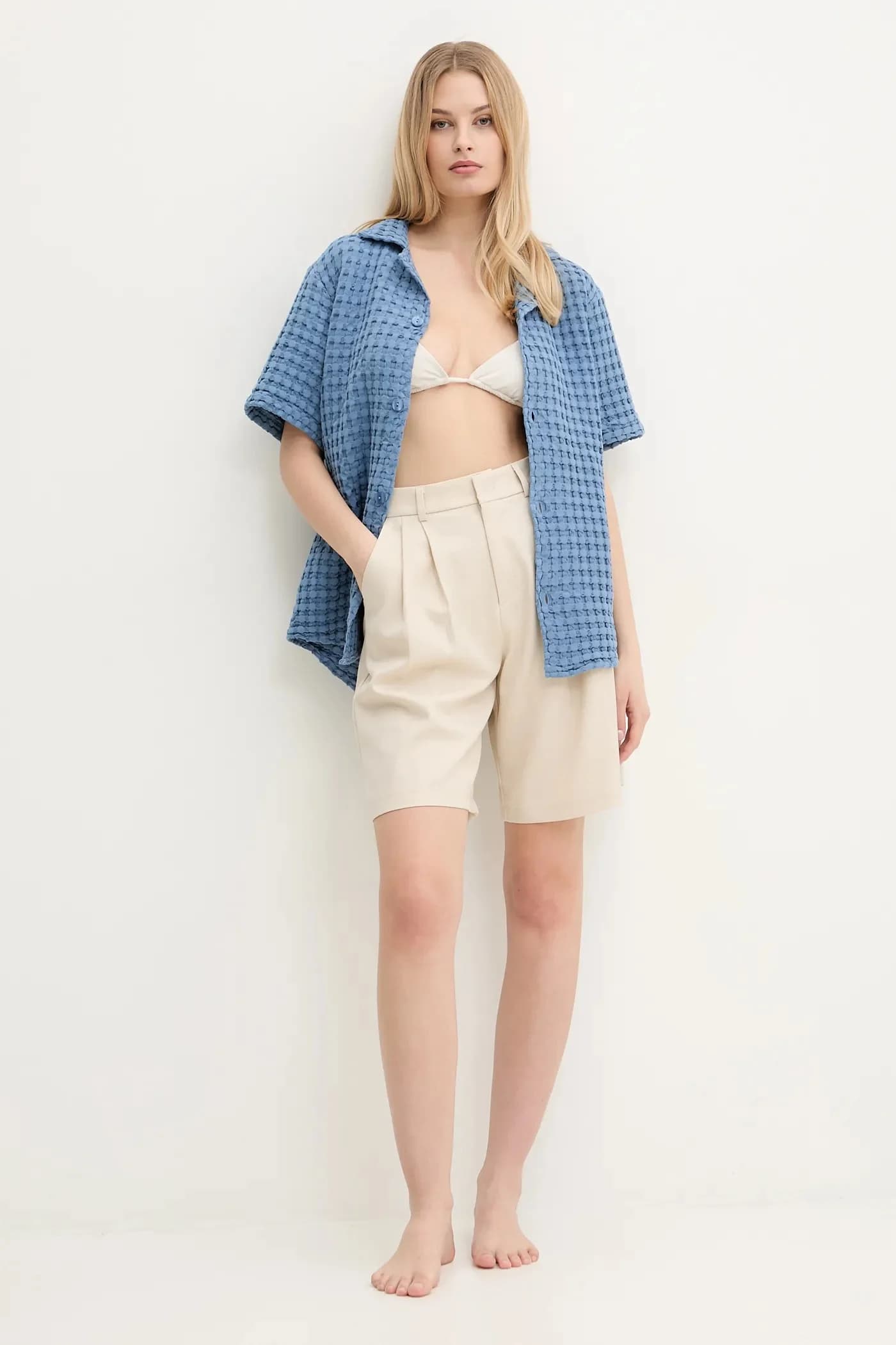 Хлопковая рубашка - фото 4