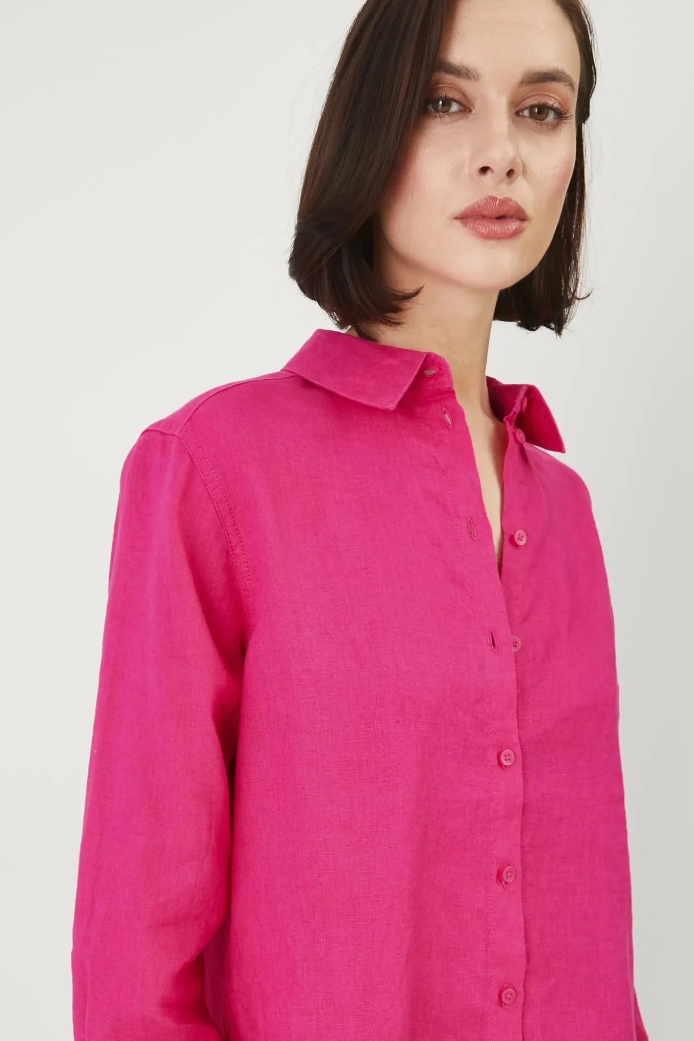 Льняная рубашка - фото 4