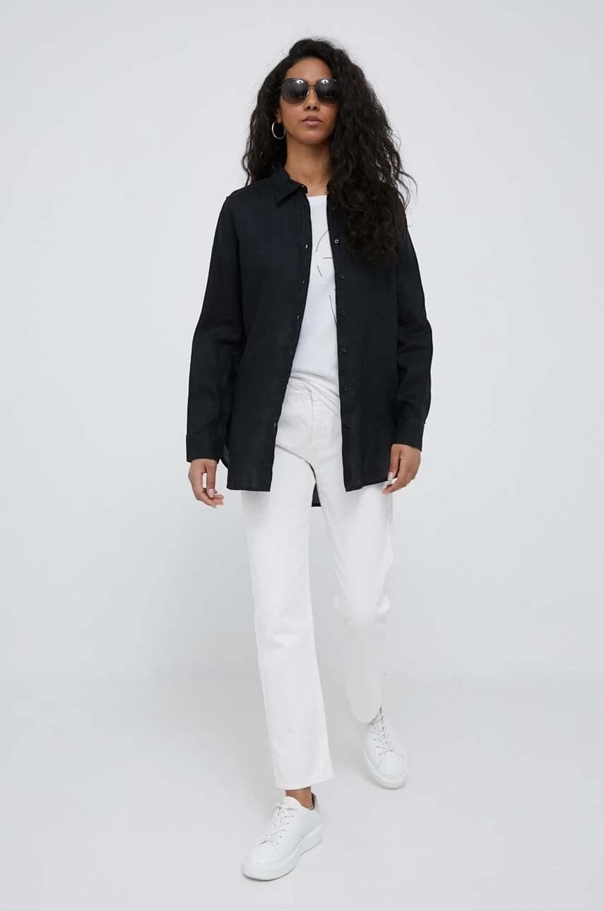 Льняная рубашка - фото 2