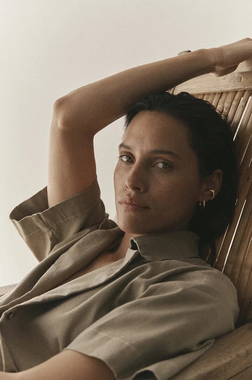 Рубашка POCHE из смесового льна