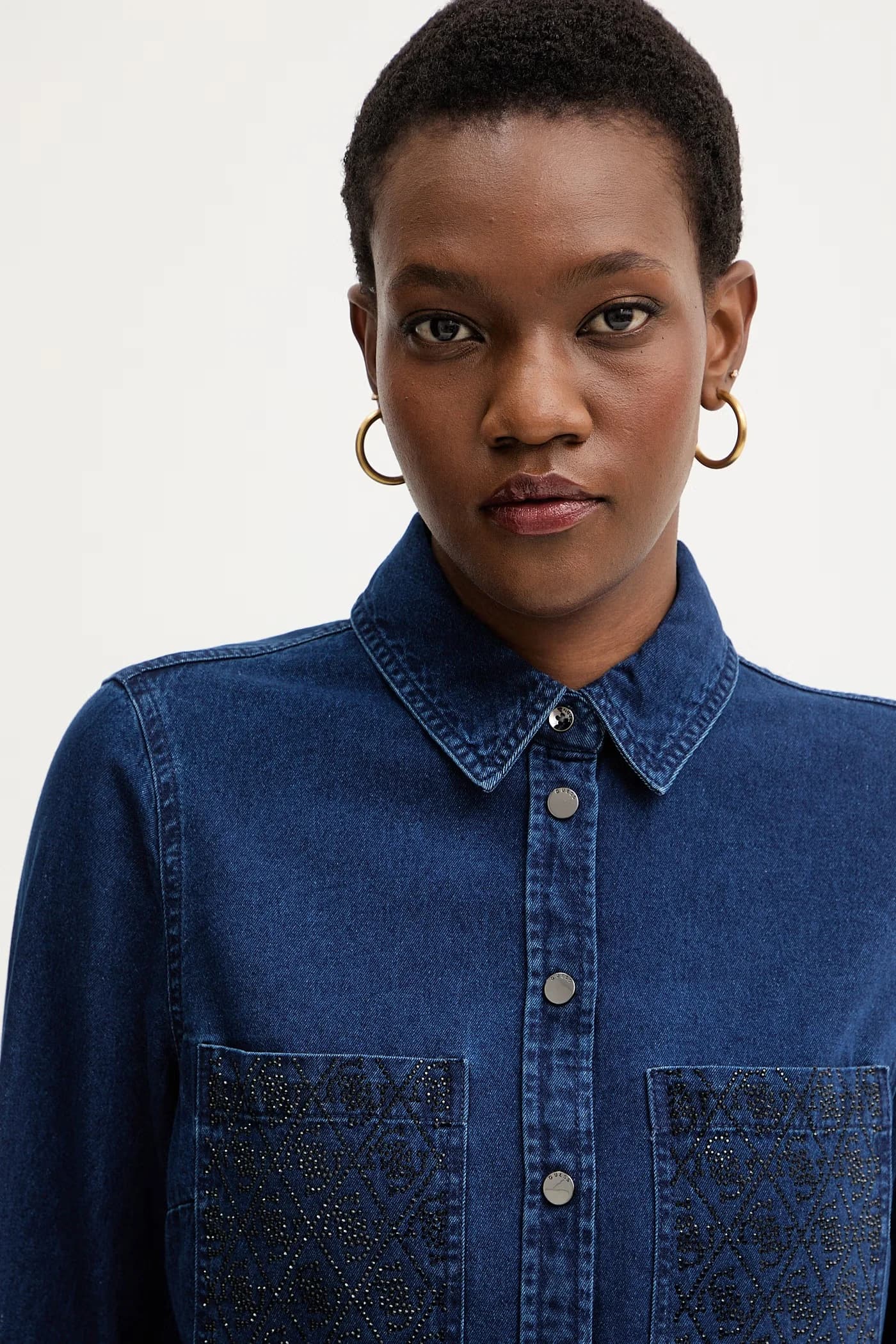 MONIQUE джинсовая рубашка - фото 4