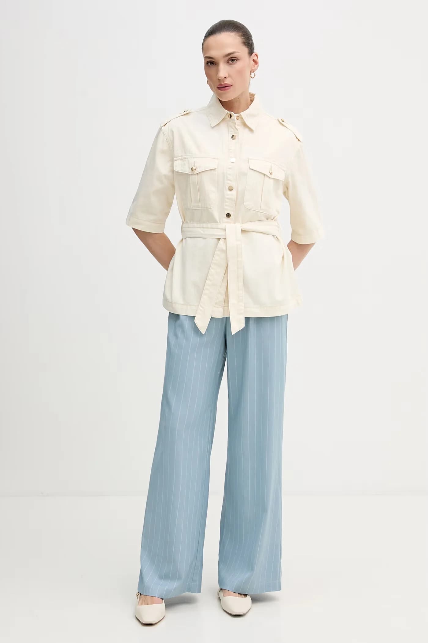 Хлопковая рубашка - фото 2