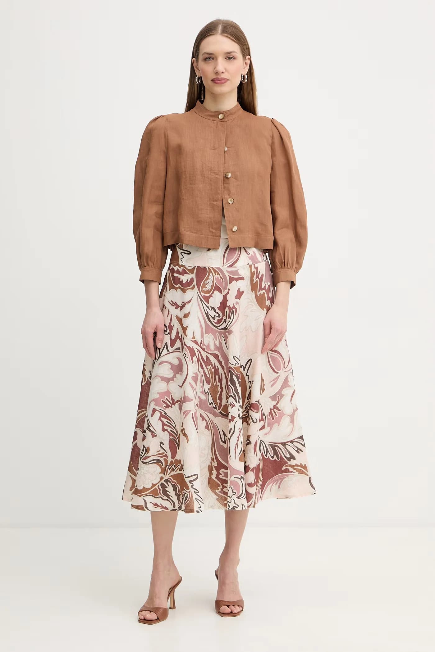 КАЛИБРИ льняная рубашка - фото 2