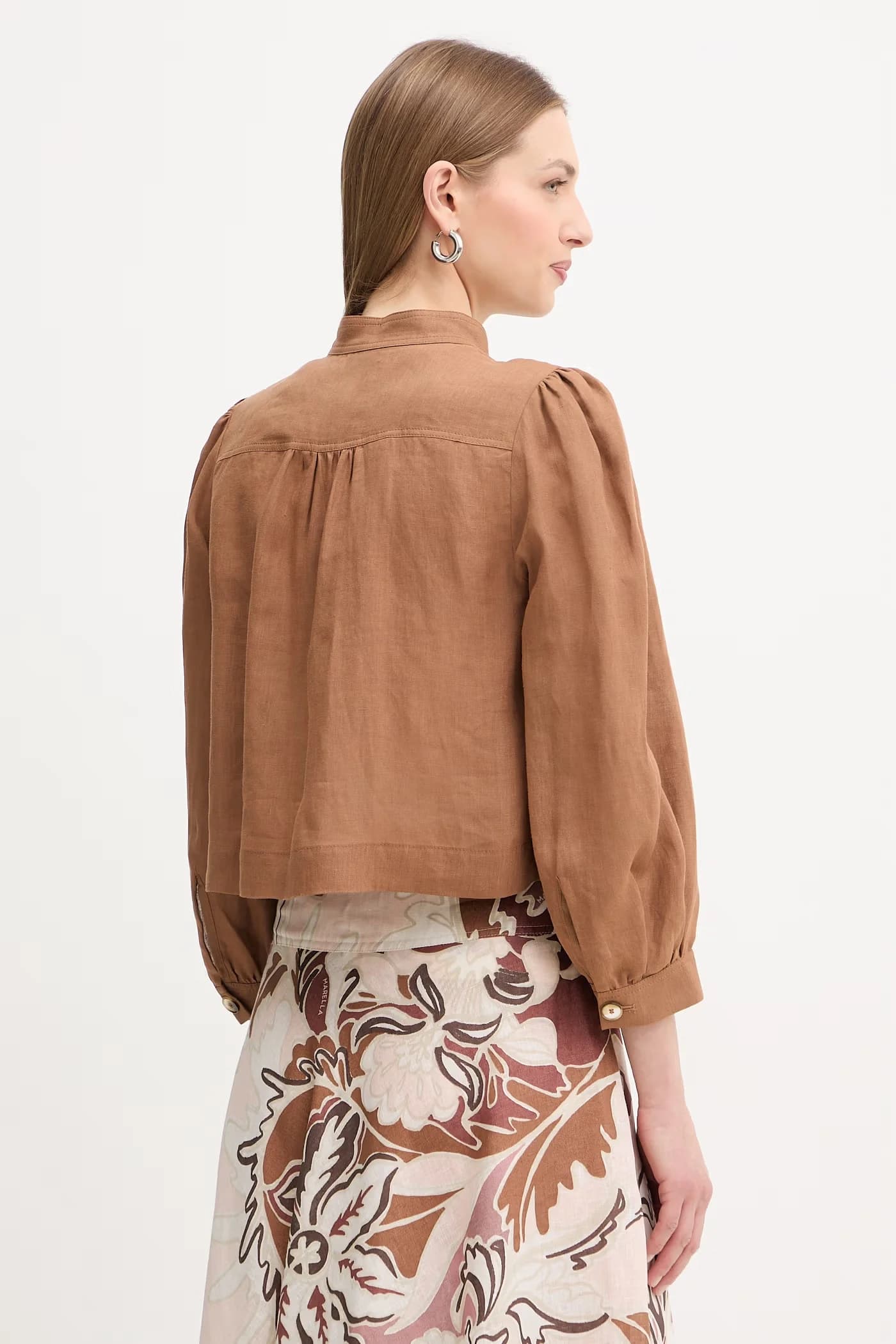 КАЛИБРИ льняная рубашка - фото 3