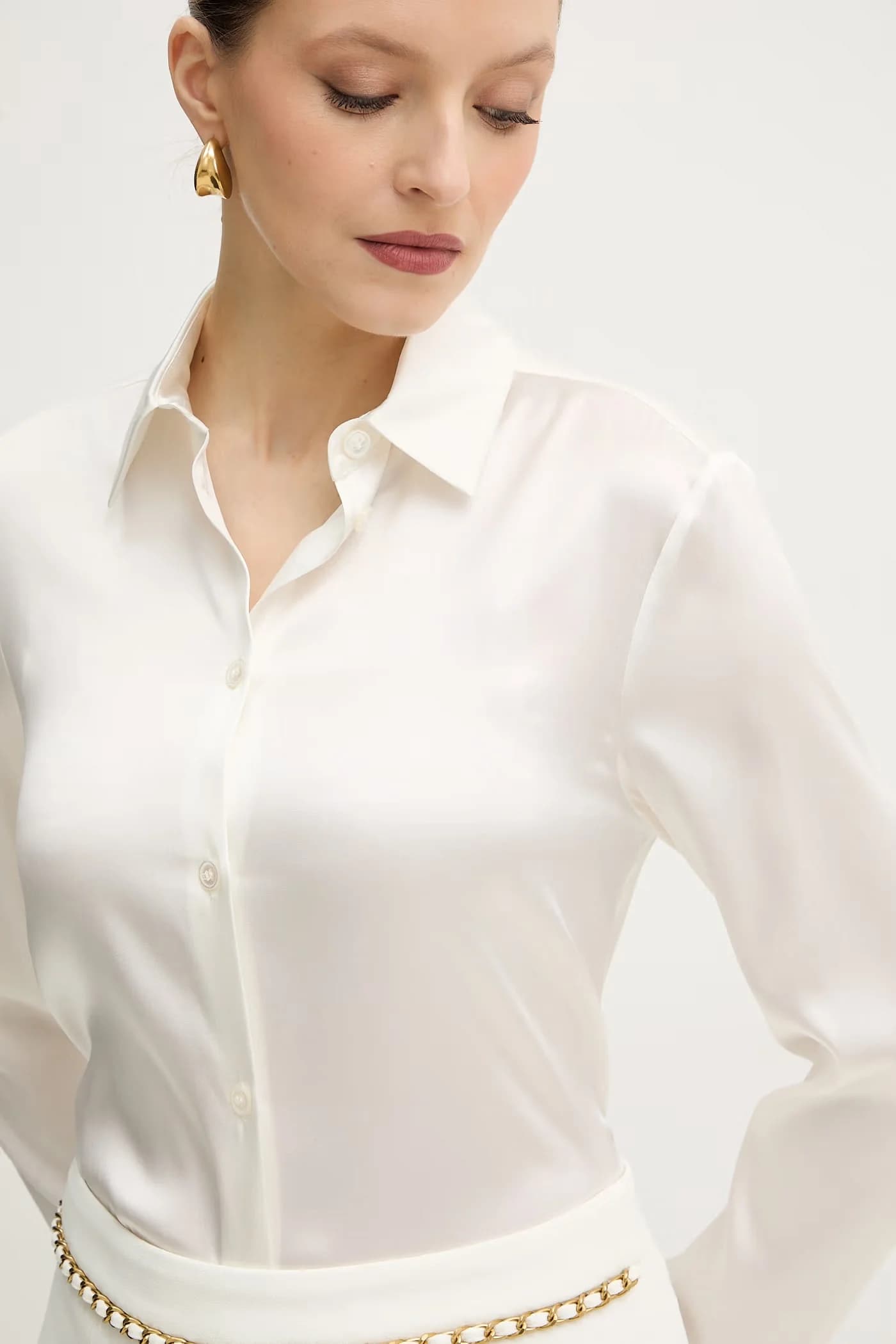 Рубашка из шелка QUARTO - фото 4