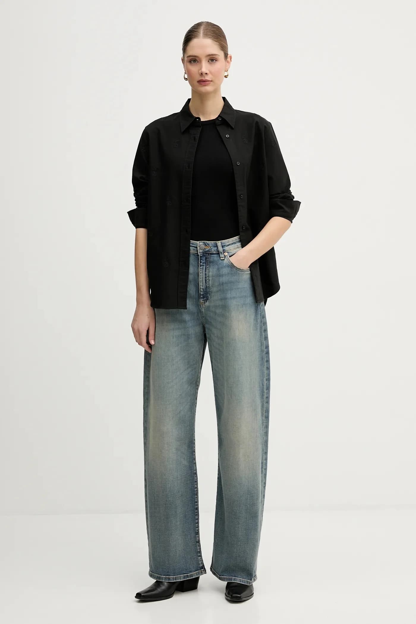 Хлопковая рубашка - фото 2