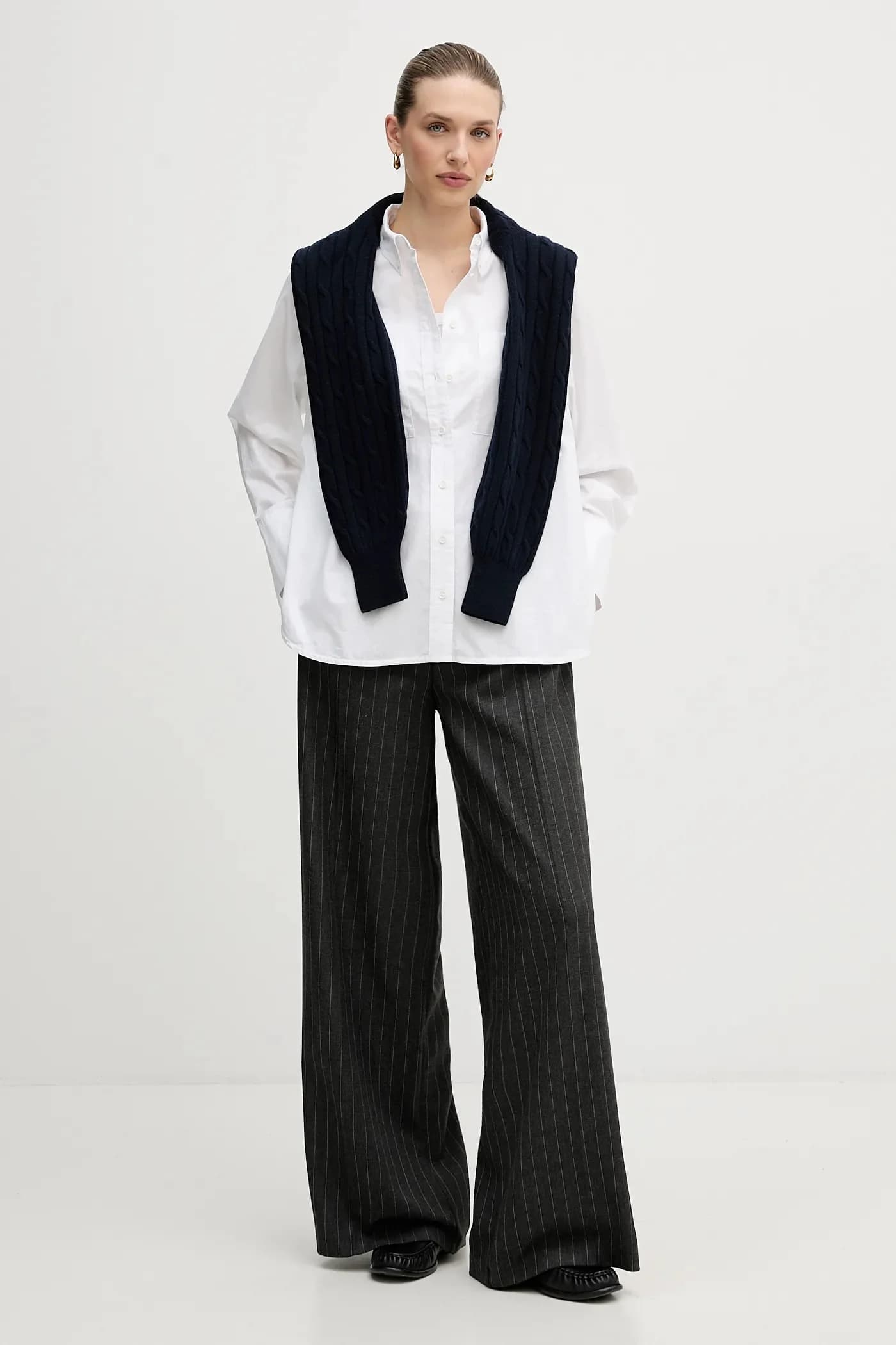 рубашка из хлопка с крапивником - фото 2