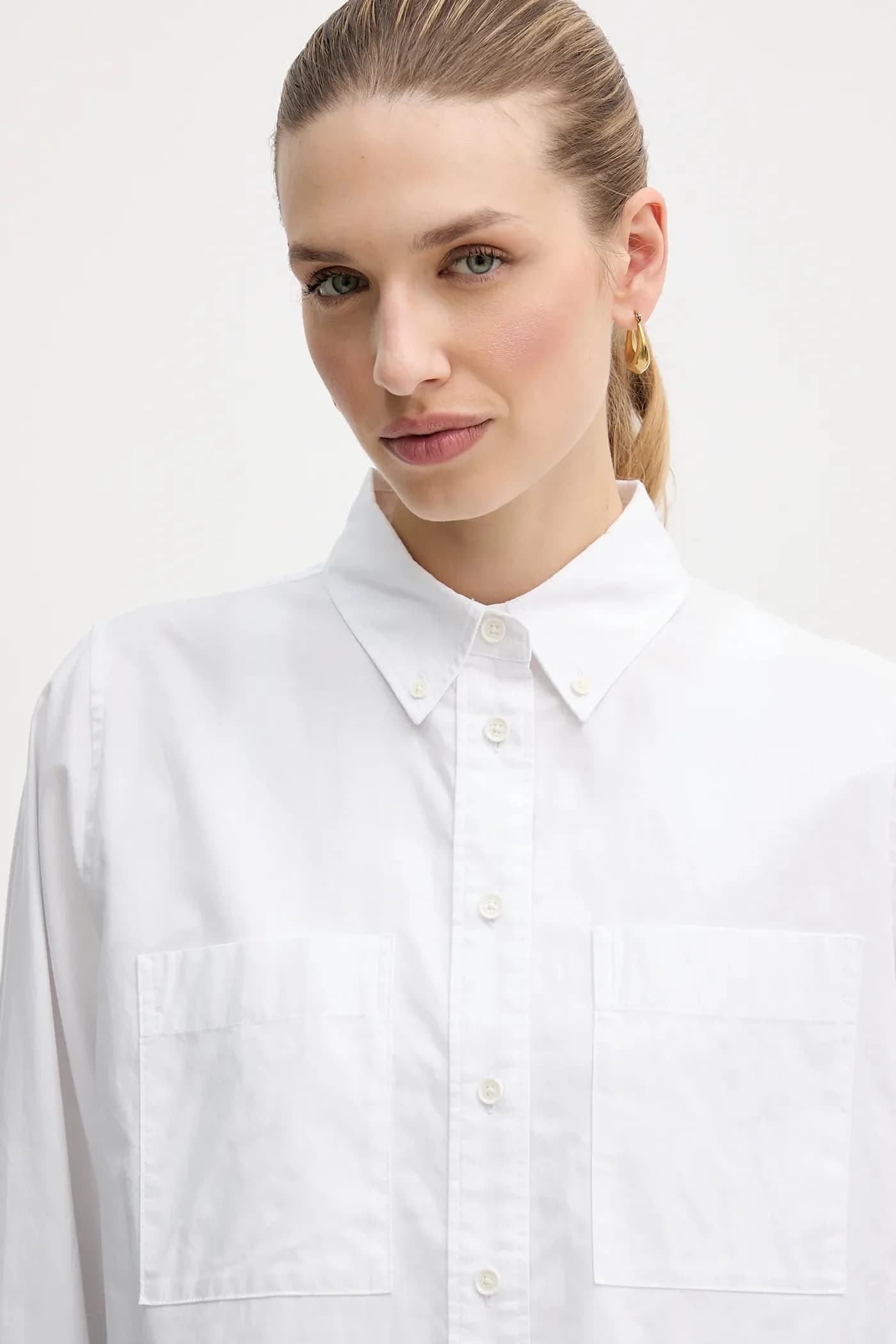 рубашка из хлопка с крапивником - фото 4