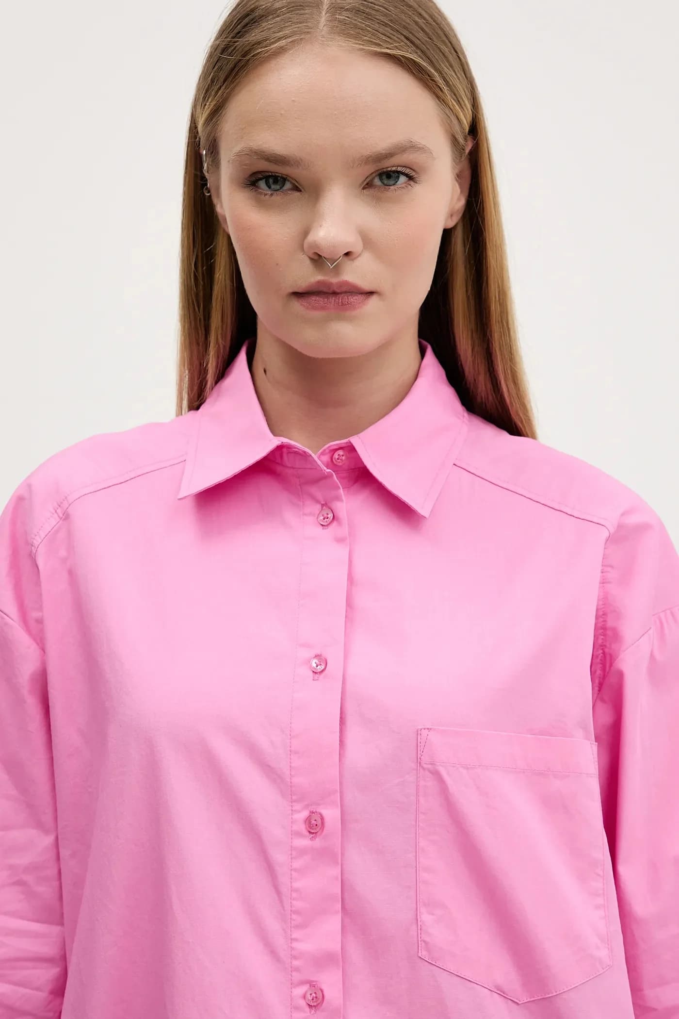 рубашка из хлопка для девочек - фото 4