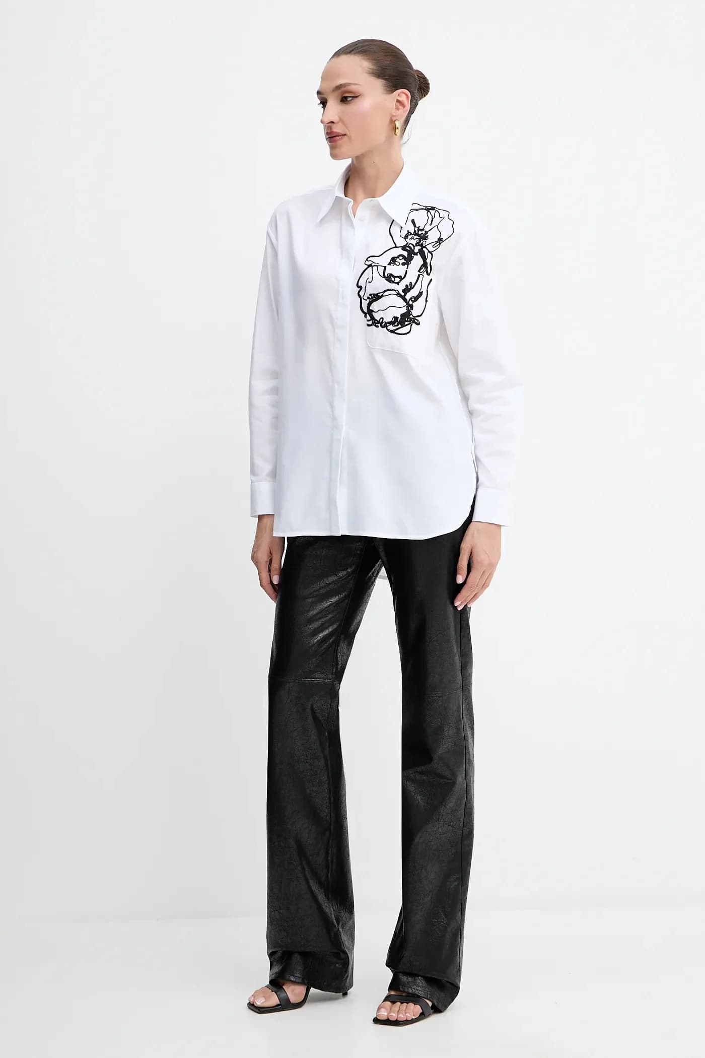 Хлопковая рубашка - фото 2