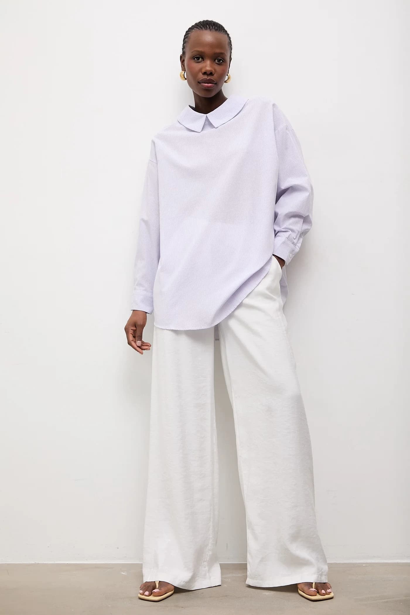 Льняная рубашка - фото 2