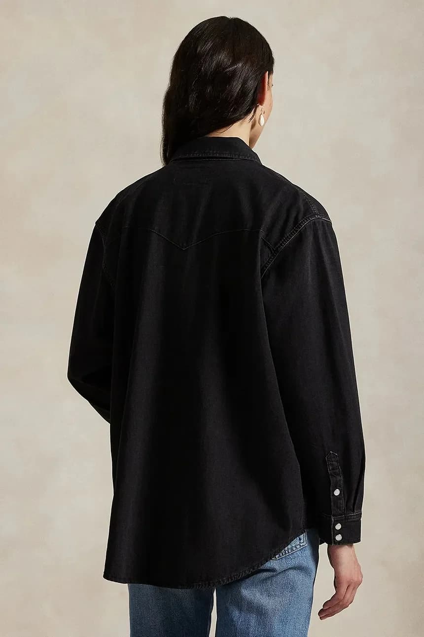 Джинсовая рубашка - фото 2