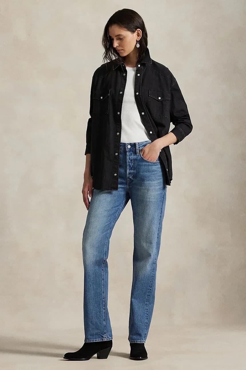 Джинсовая рубашка - фото 3