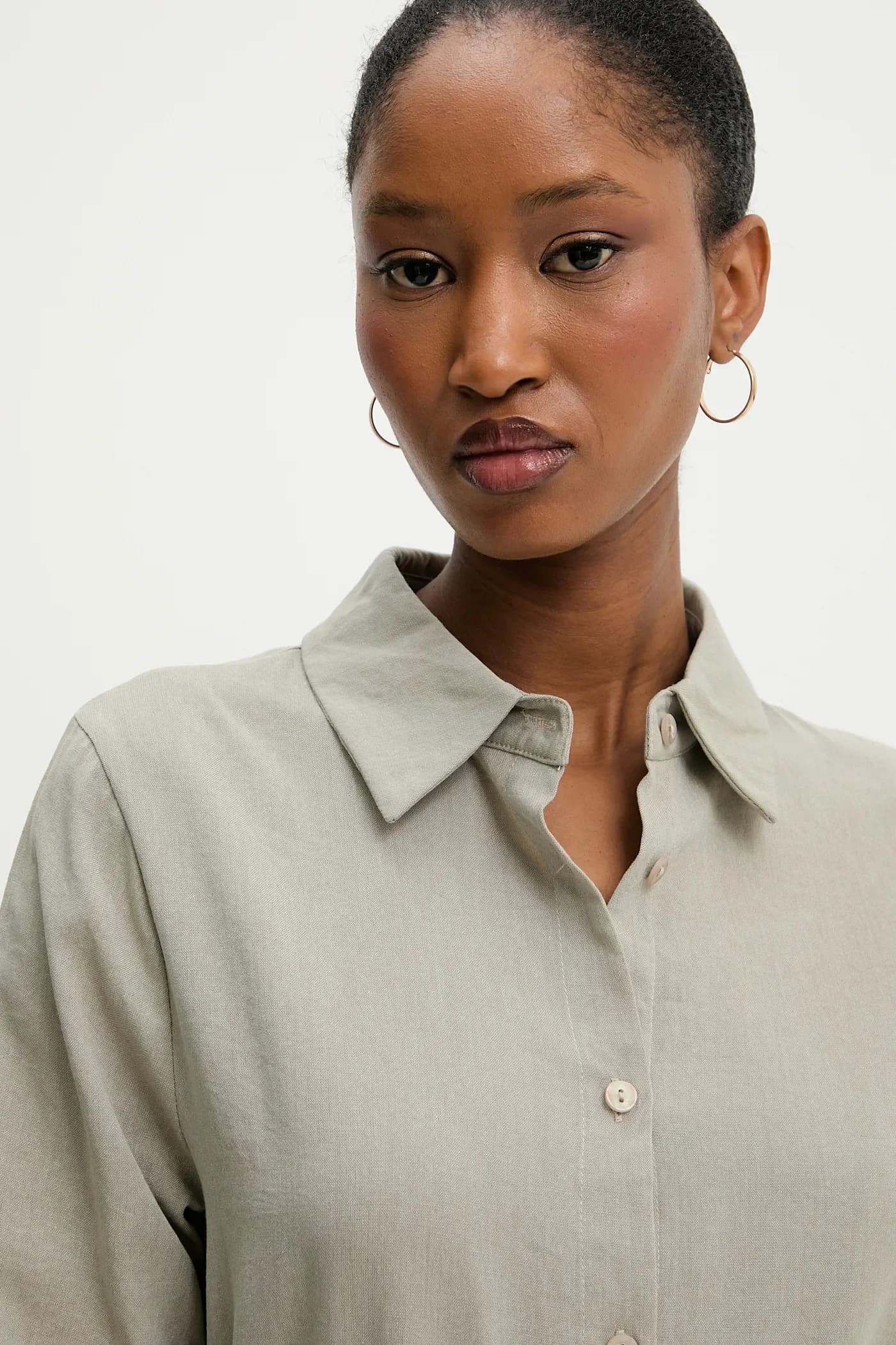 Льняная рубашка - фото 4