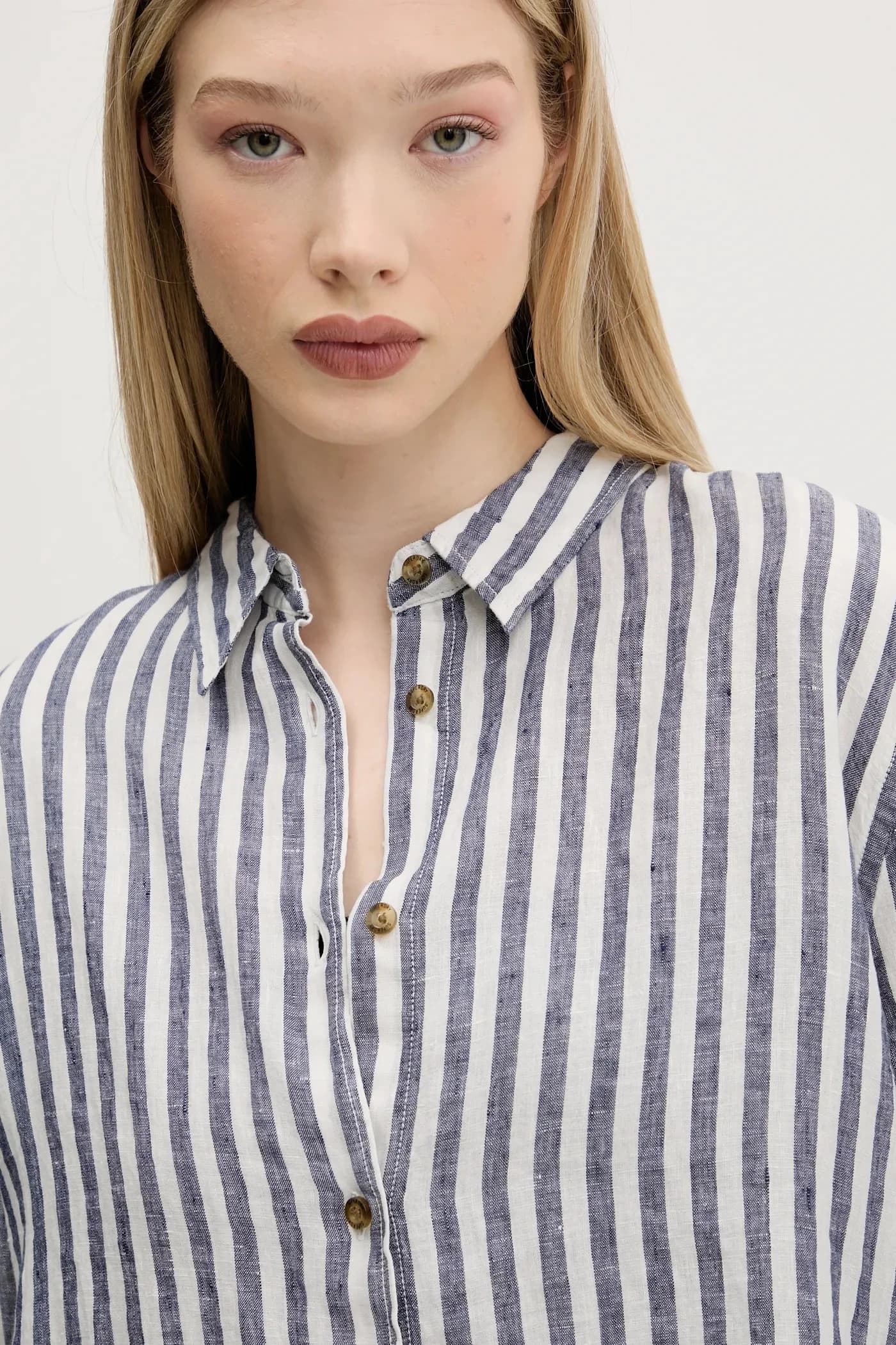 Льняная рубашка - фото 4