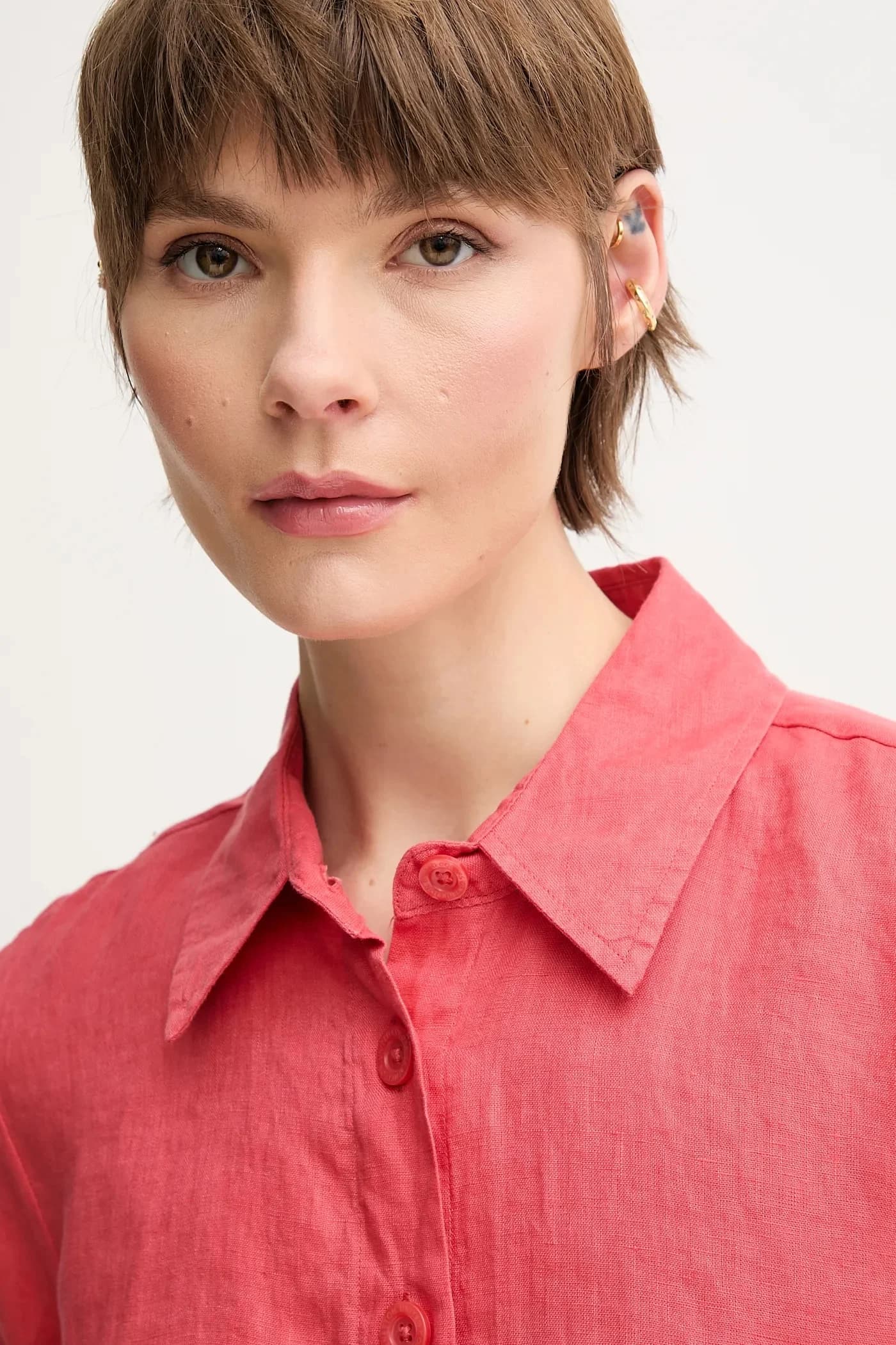 Льняная рубашка - фото 4