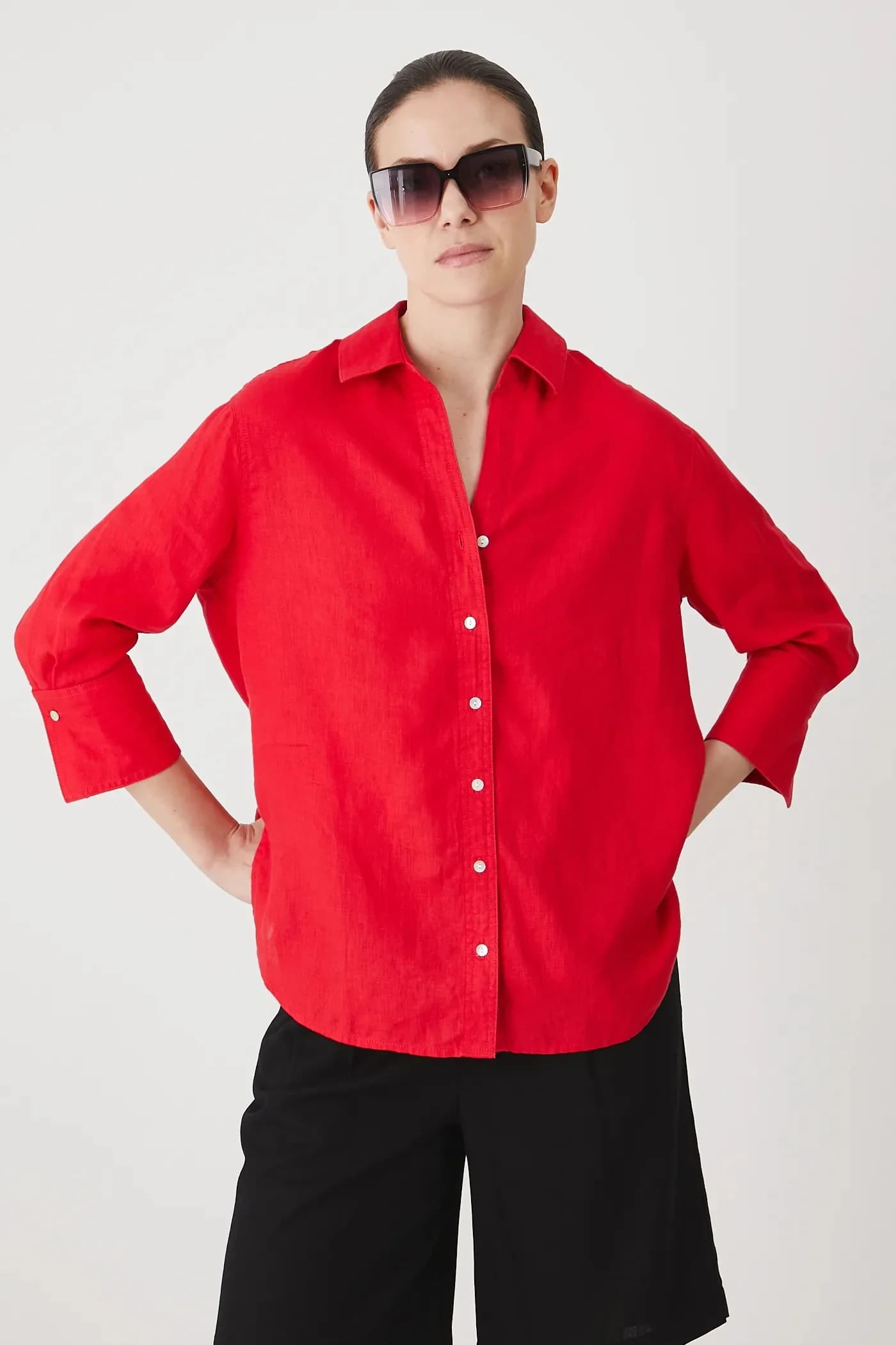 Льняная рубашка