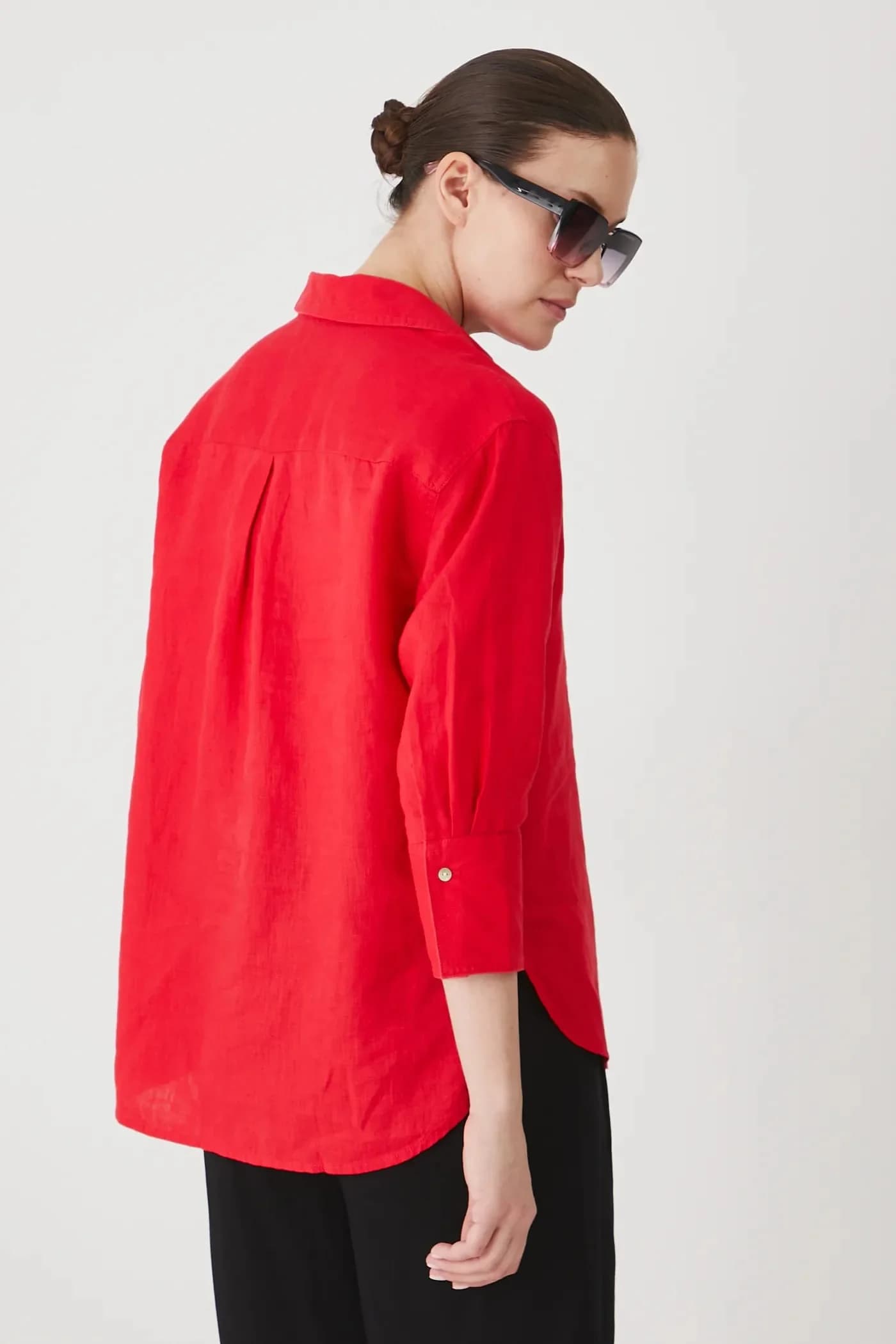 Льняная рубашка - фото 3