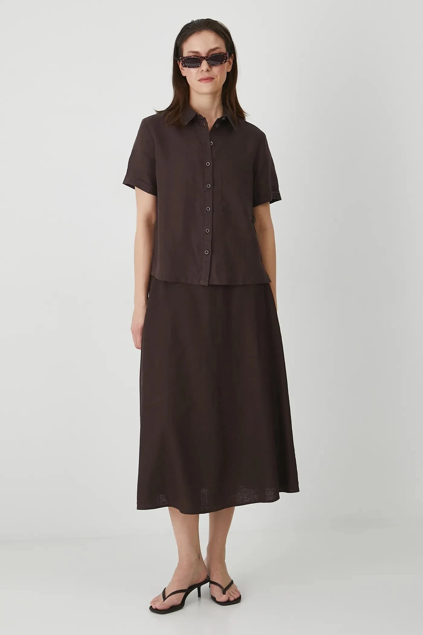 Рубашка из медицинского льна - фото 2