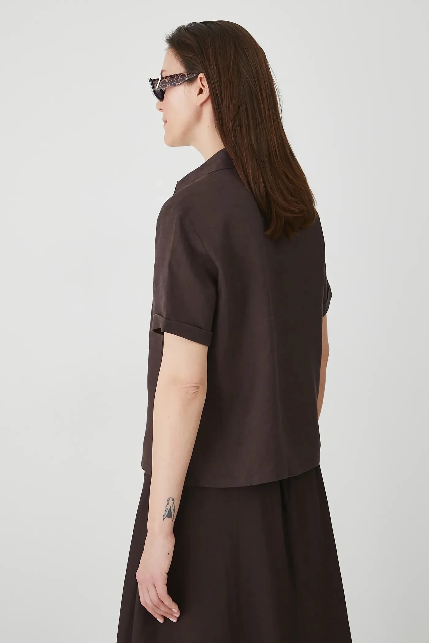 Рубашка из медицинского льна - фото 3