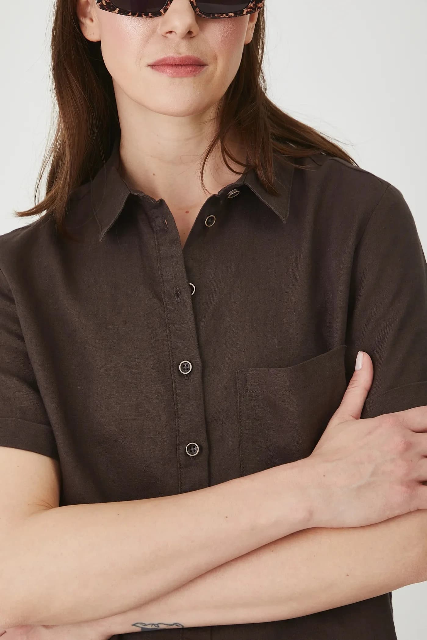 Рубашка из медицинского льна - фото 5