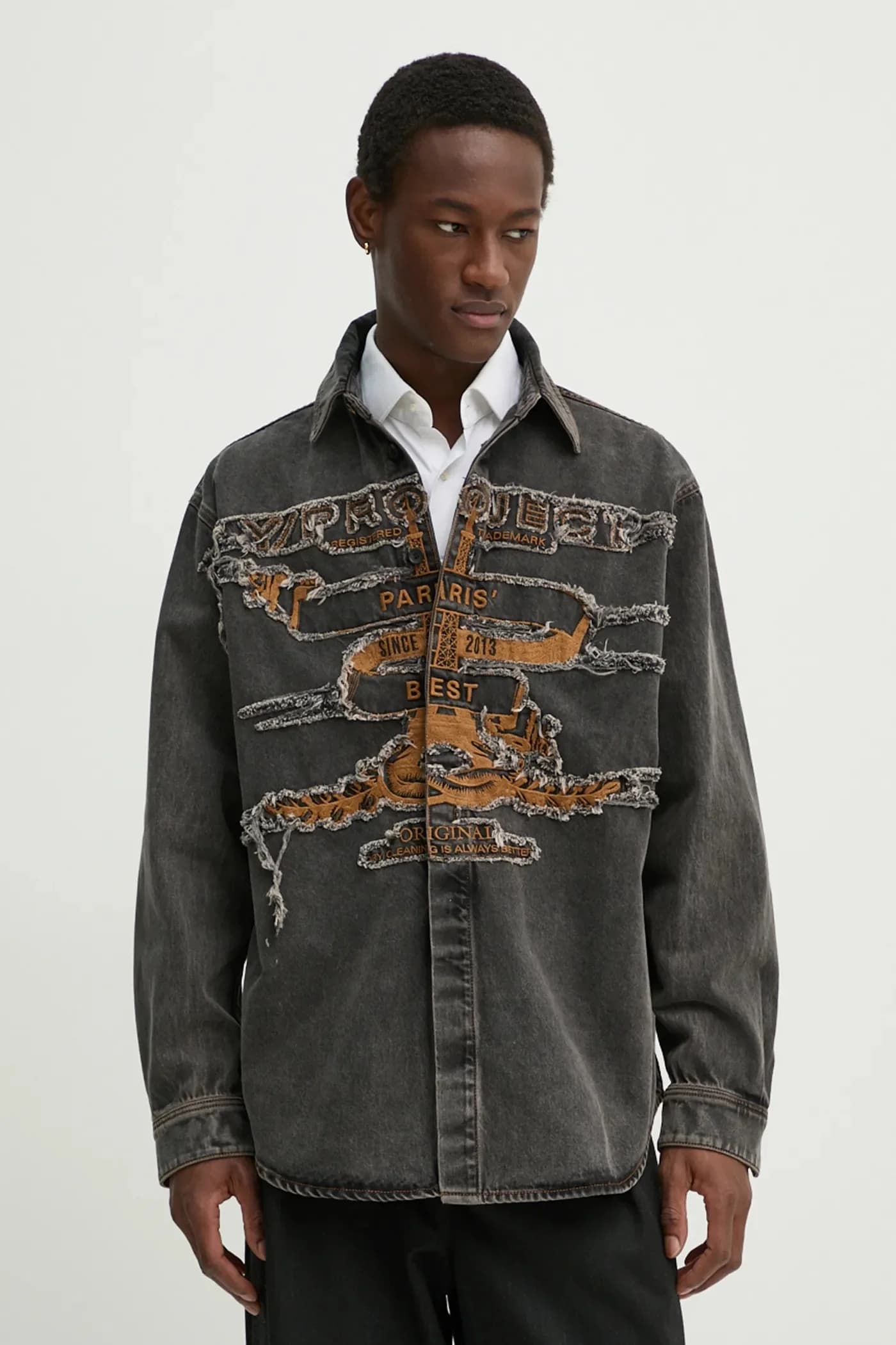 ДЖИНСОВАЯ РУБАШКА EVERGREEN PARIS' BEST PATCH - фото 2