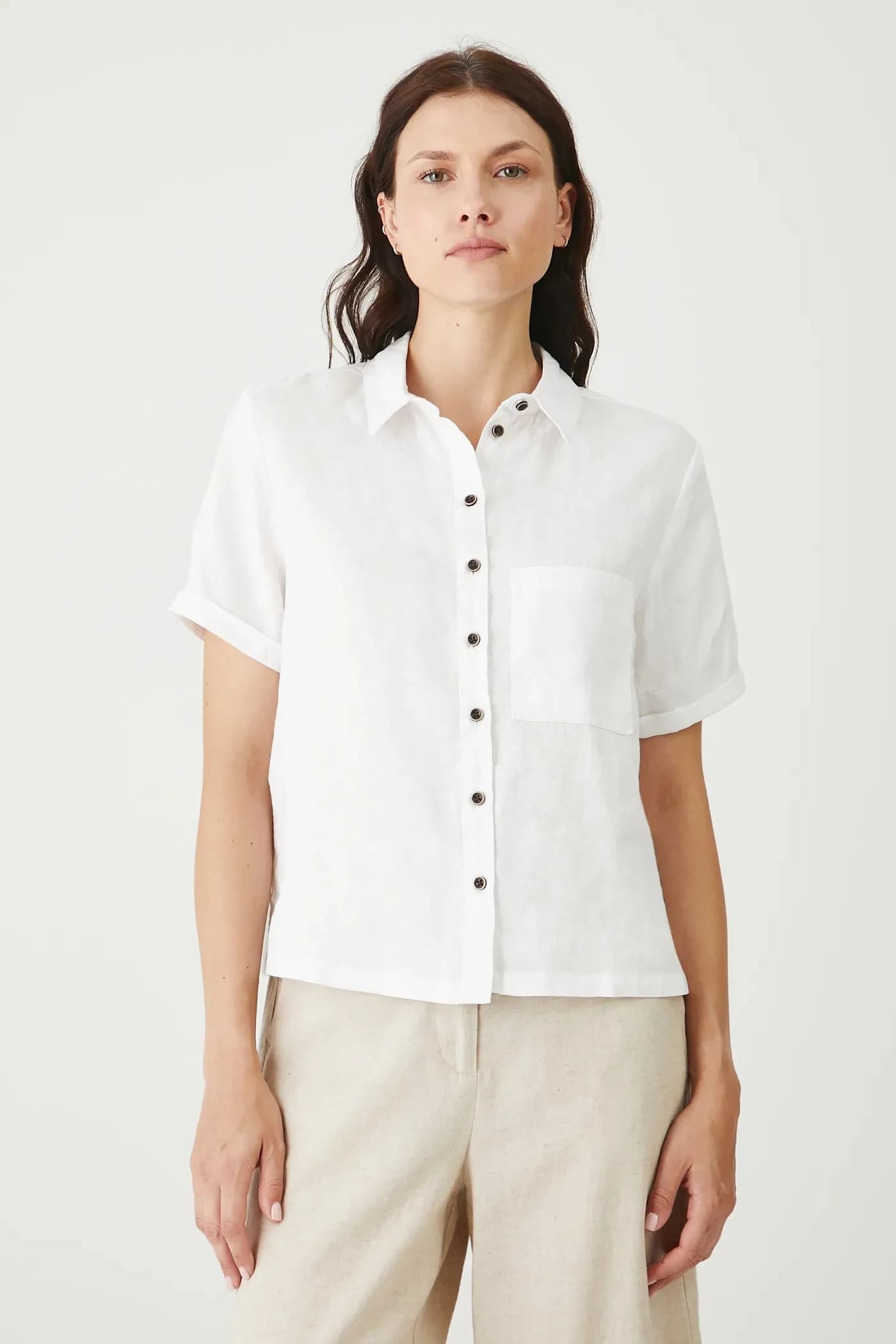 Льняная рубашка - фото 2