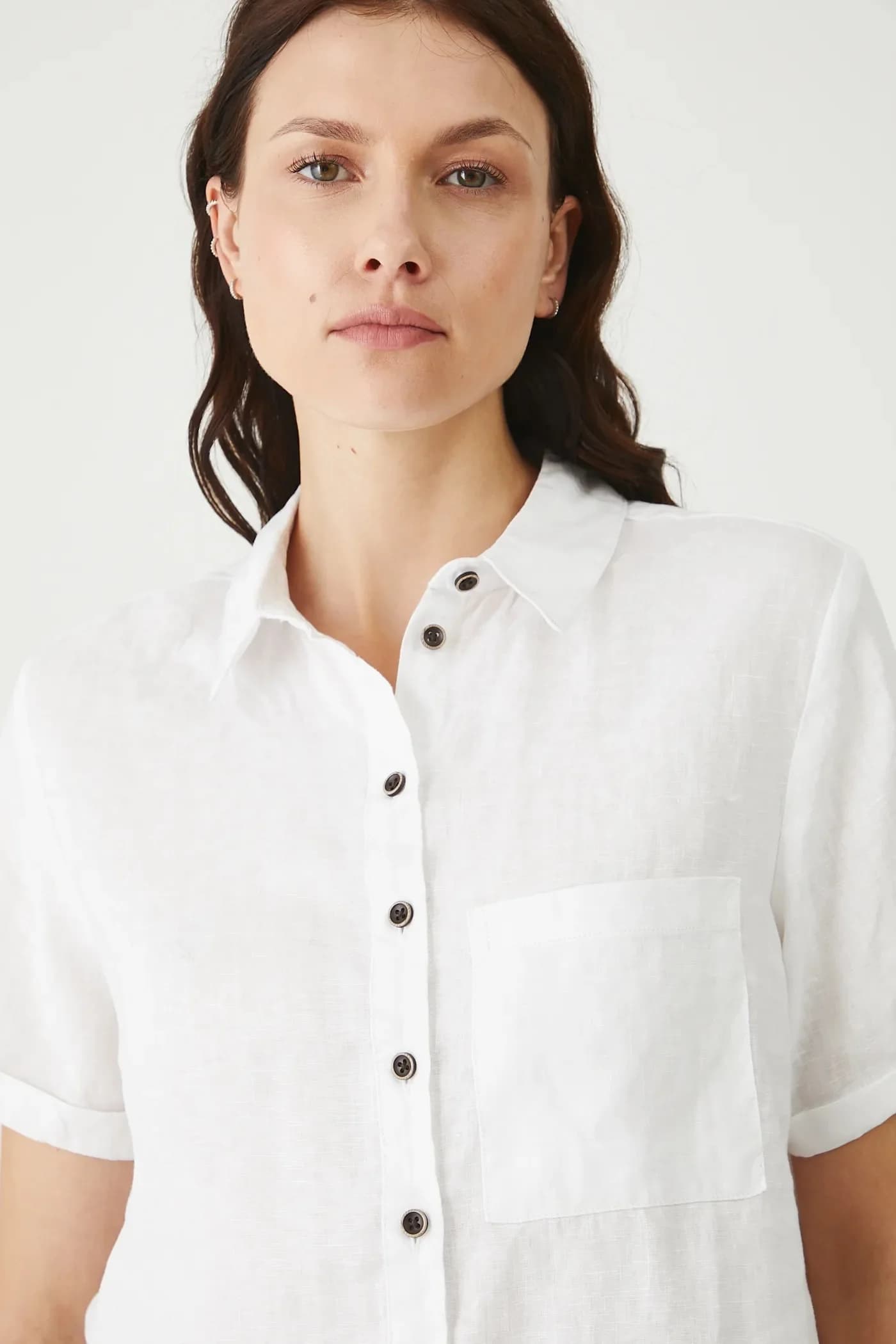 Льняная рубашка - фото 4