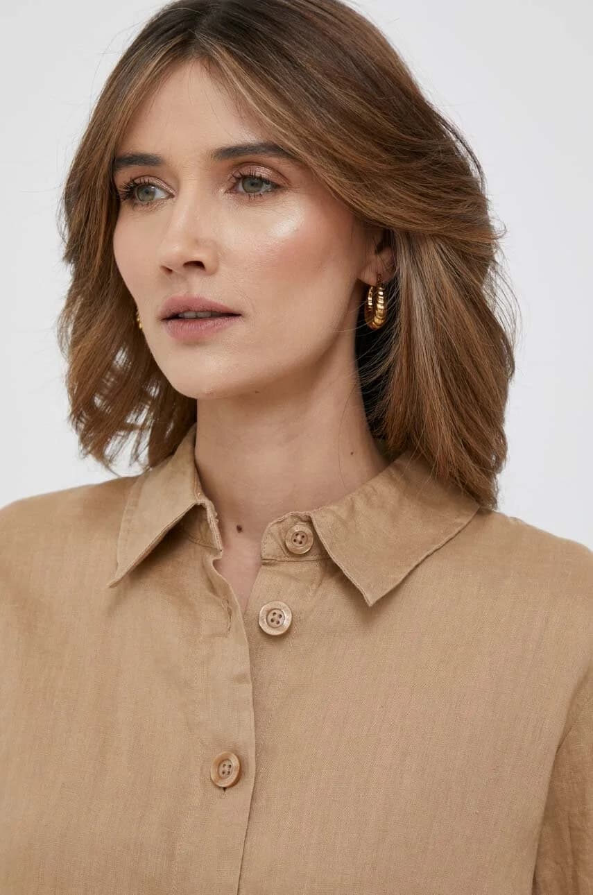 Льняная рубашка - фото 5