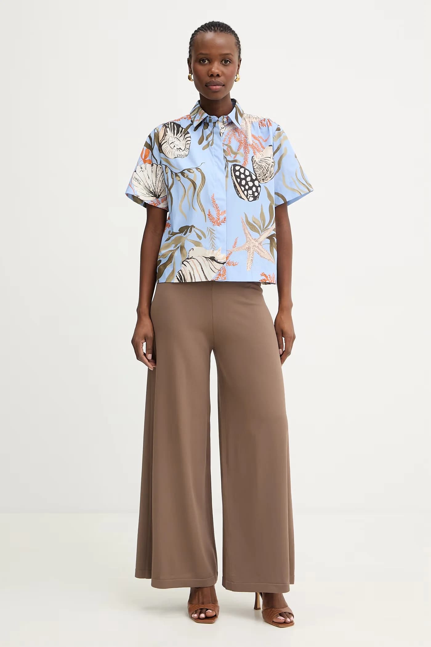 Женская рубашка FORMOSA из хлопка и эластана - фото 2