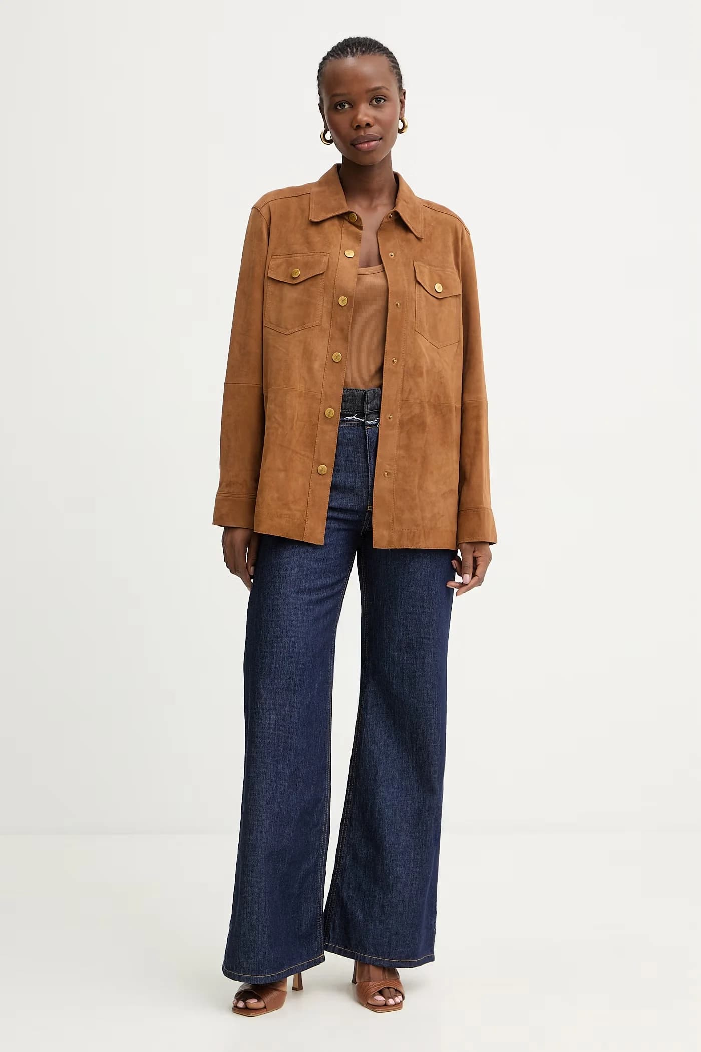 Varenne Женская замшевая рубашка - фото 2