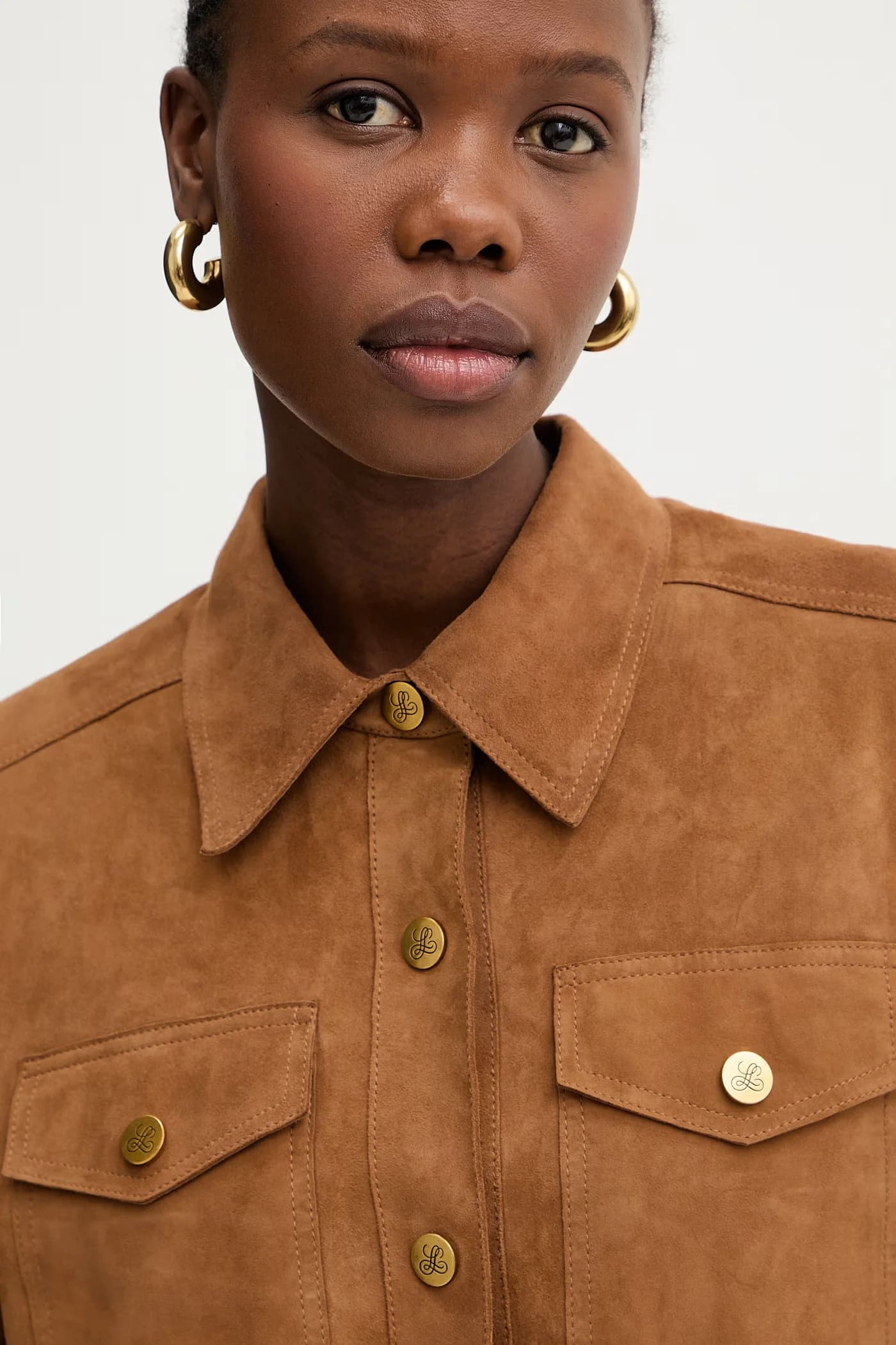 Varenne Женская замшевая рубашка - фото 4