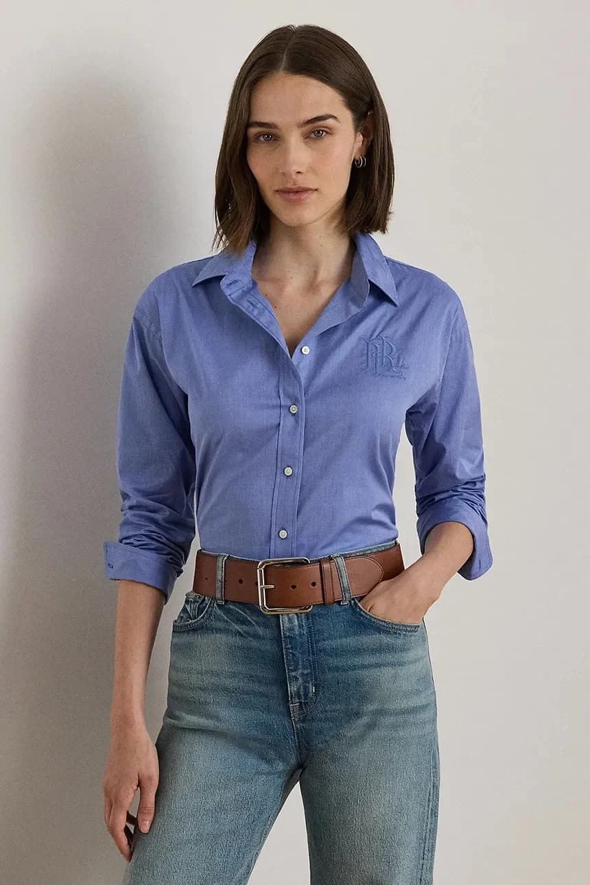 рубашка Lauren Ralph Lauren из хлопка