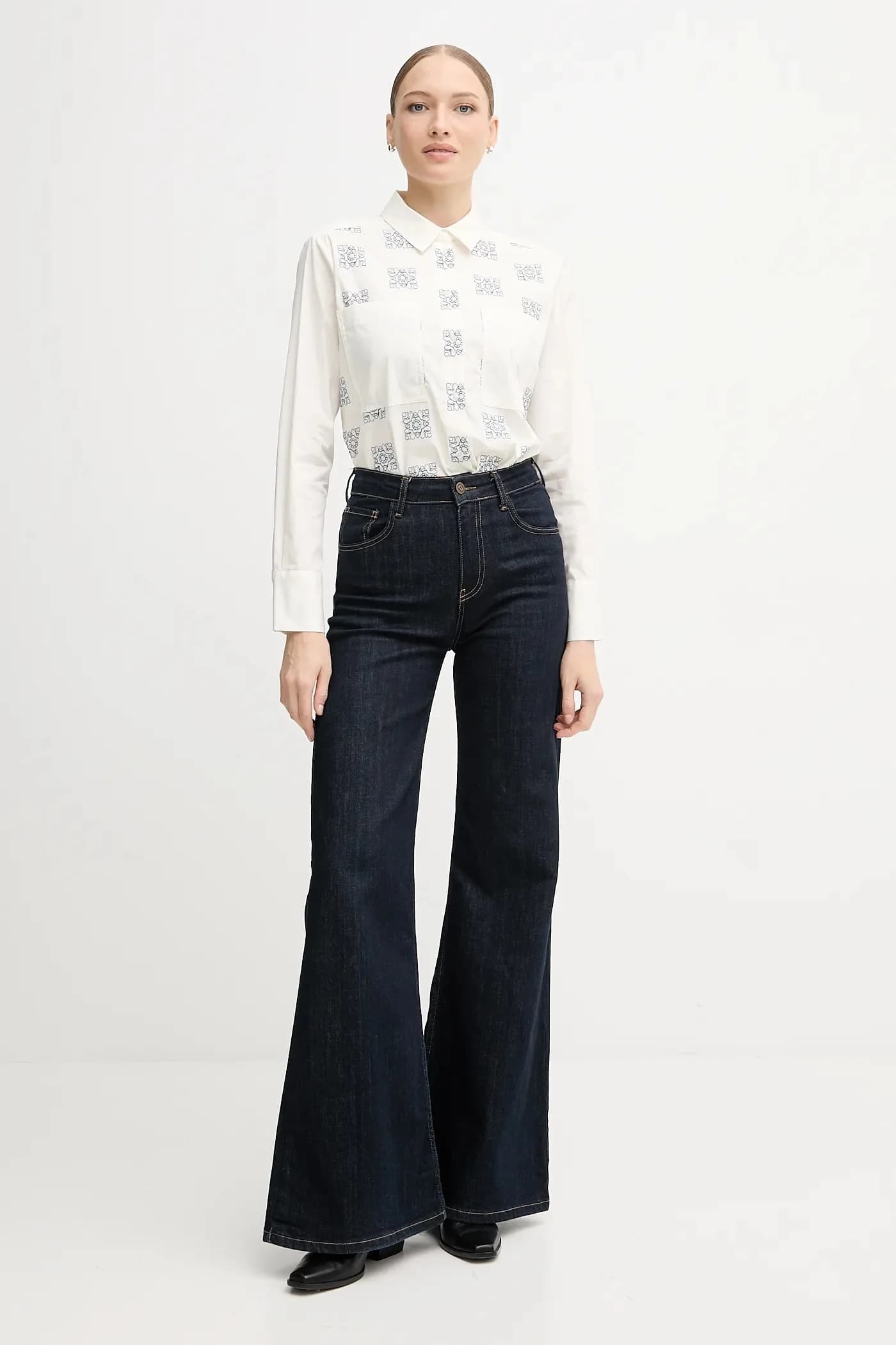 рубашка из хлопка WEINA - фото 2