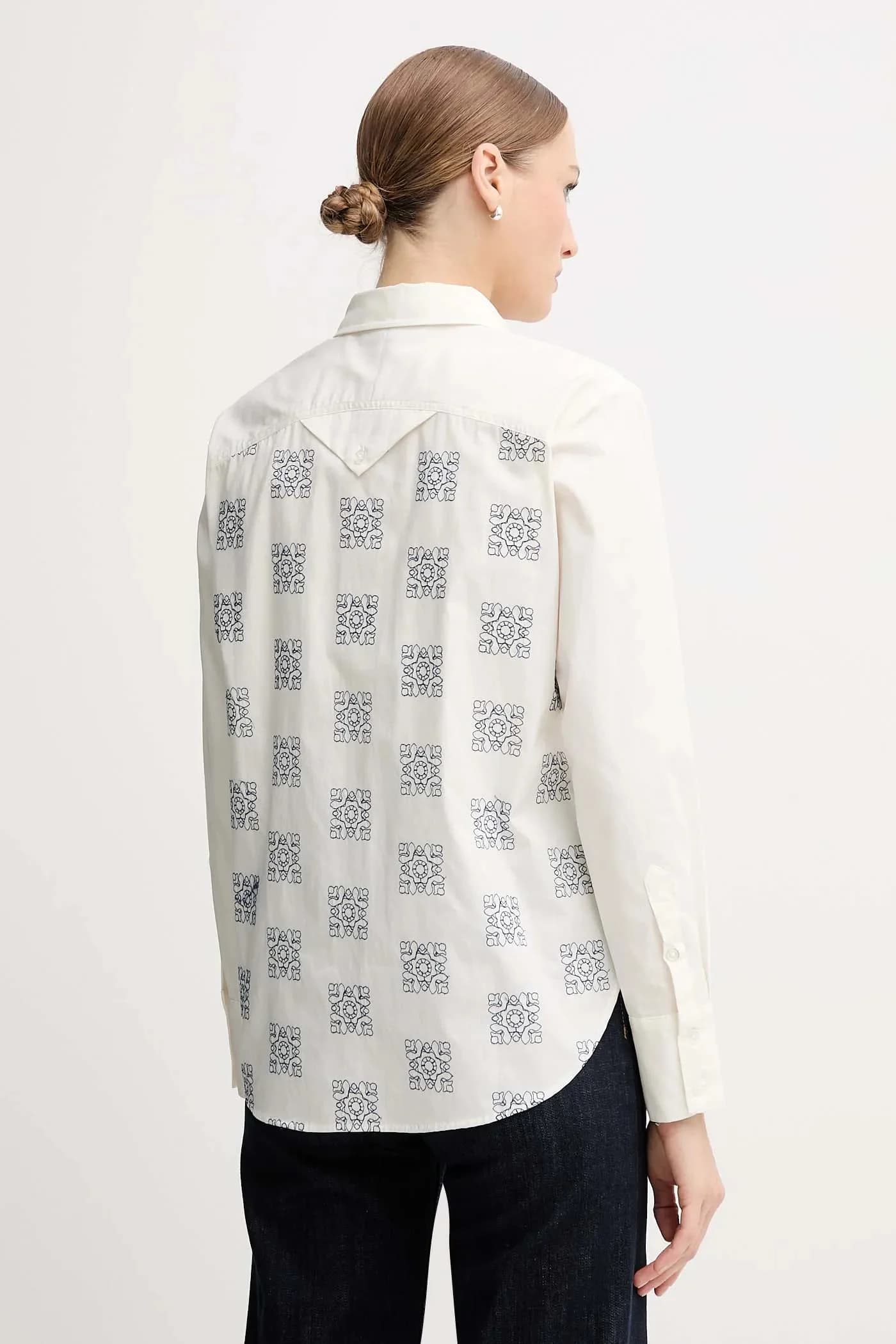 рубашка из хлопка WEINA - фото 3