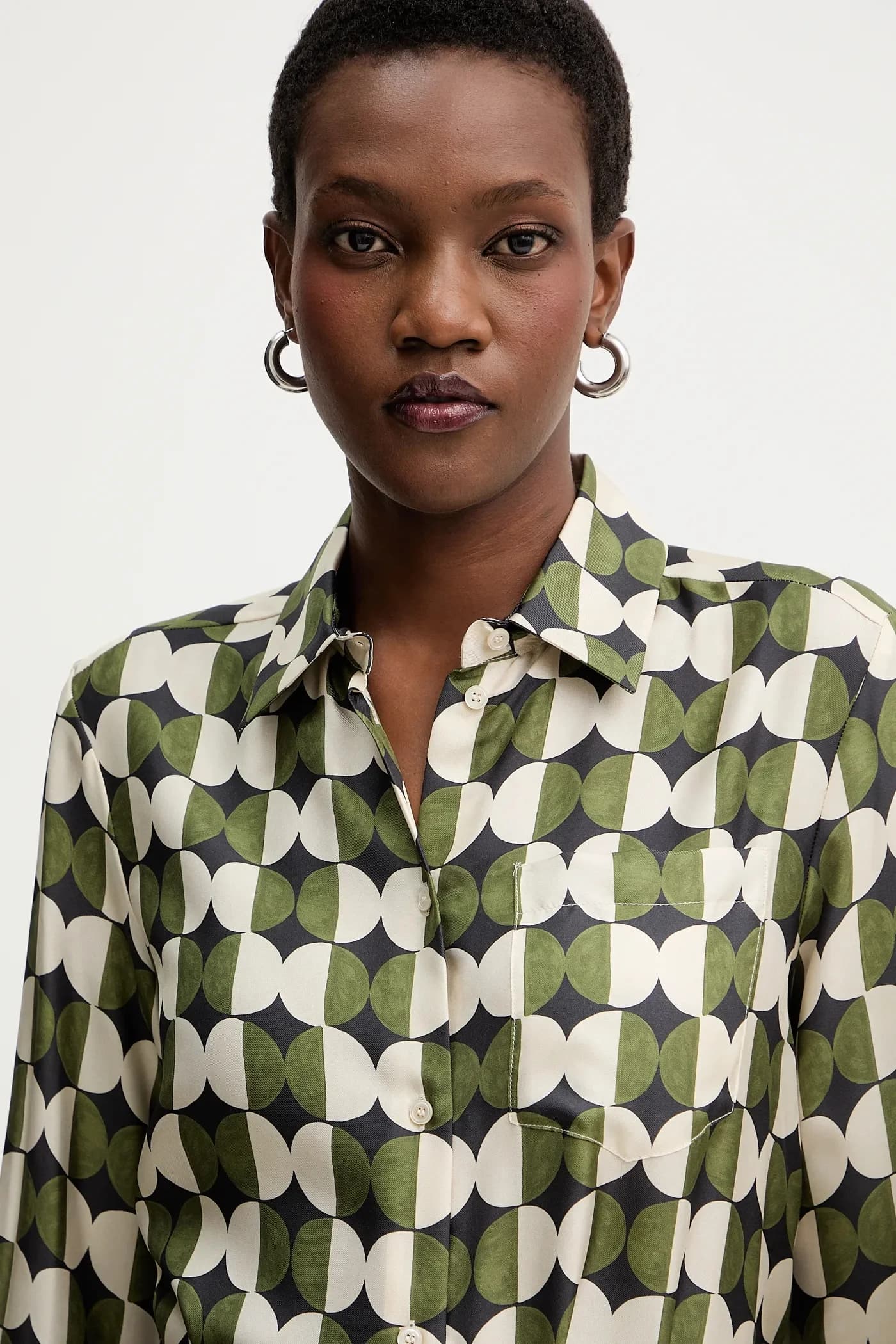 RIVE шелковая рубашка - фото 4