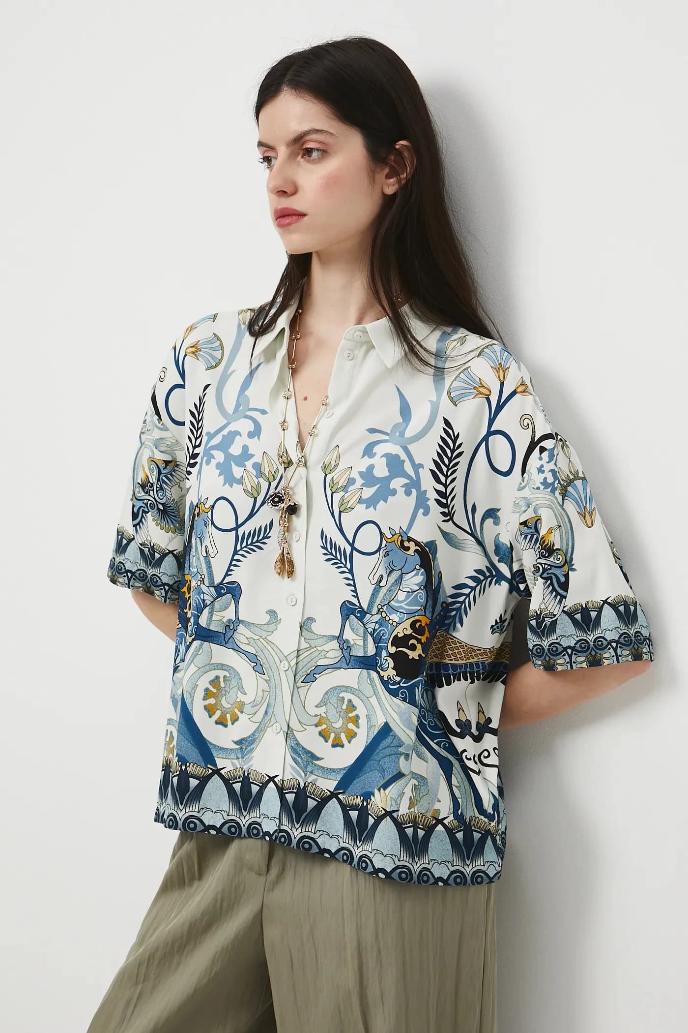 Рубашка из смесового льна