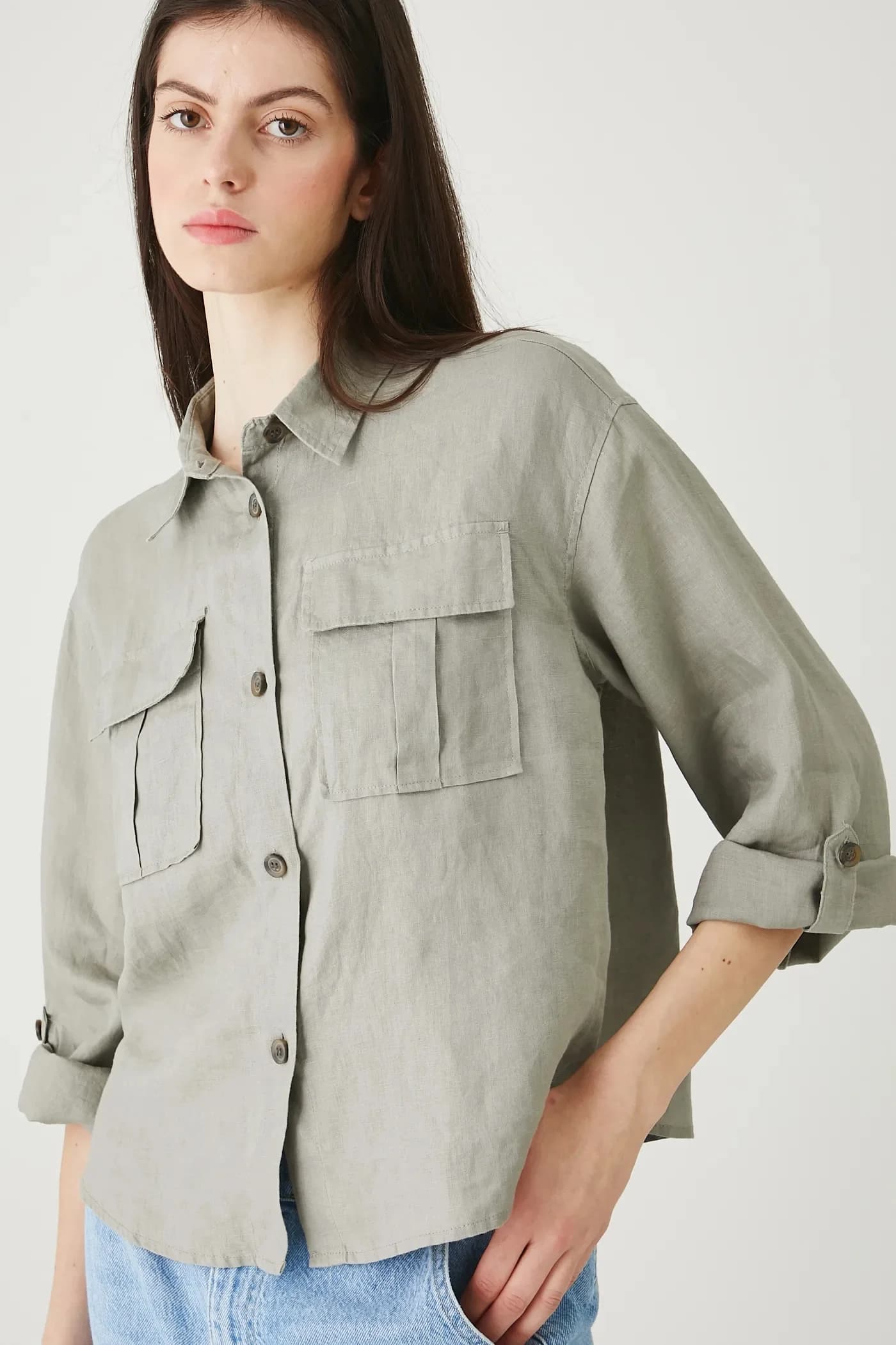 Льняная рубашка