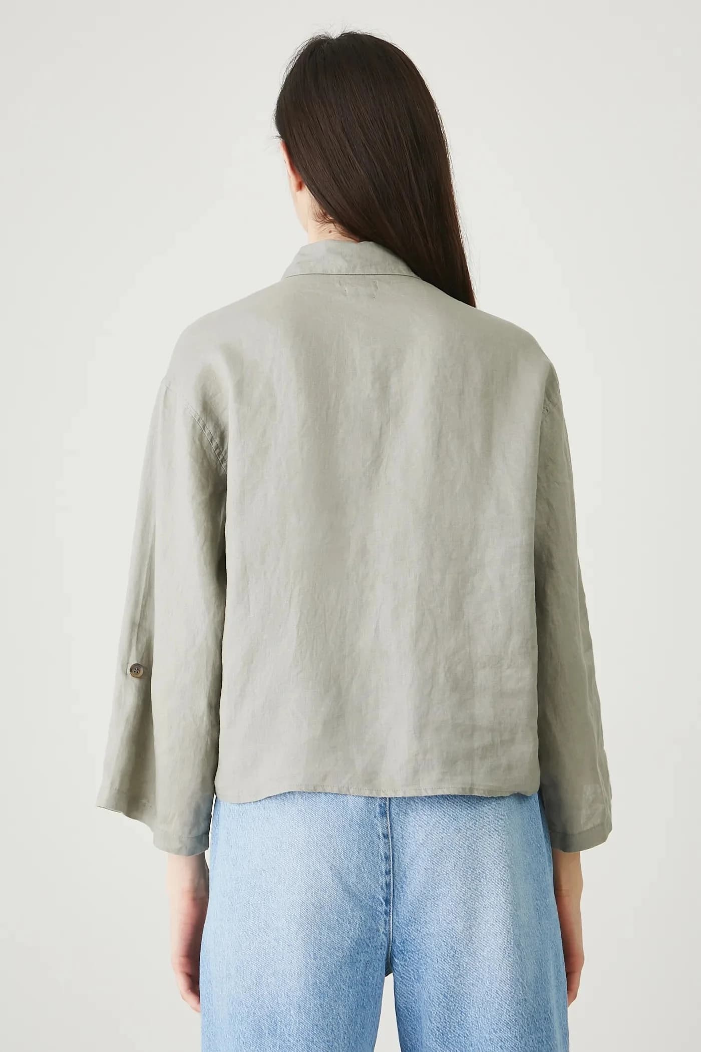 Льняная рубашка - фото 3