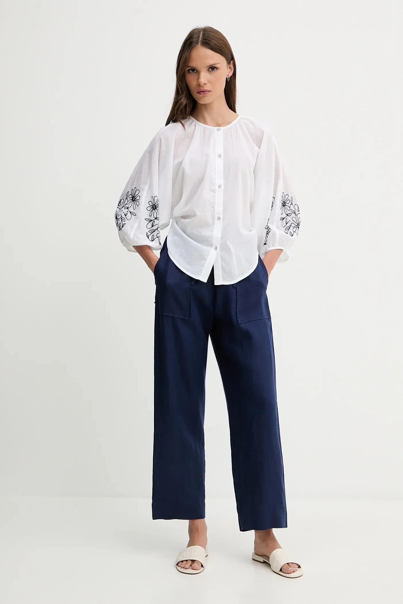 Хлопковая рубашка - фото 2