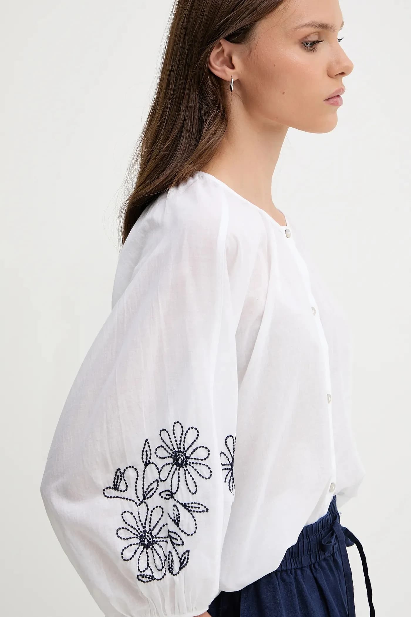 Хлопковая рубашка - фото 4