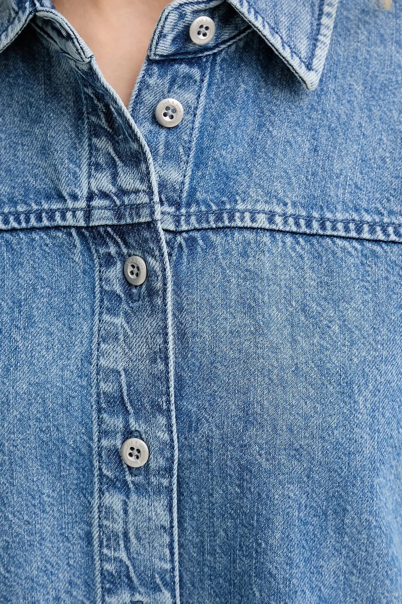 Джинсовая рубашка - фото 5
