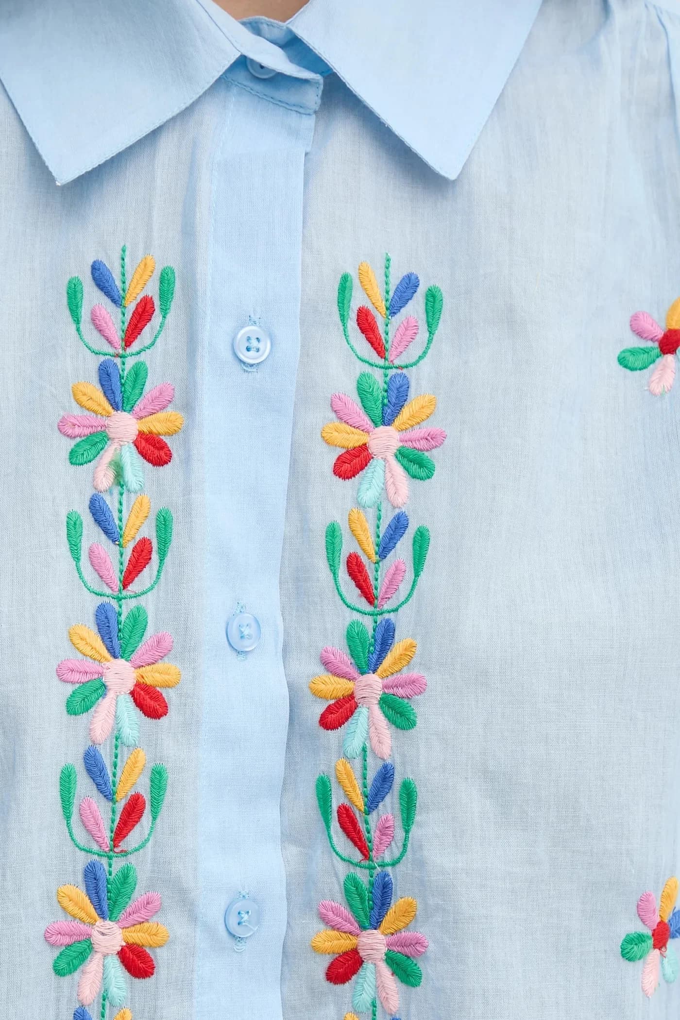 рубашка CHEN из хлопка - фото 5