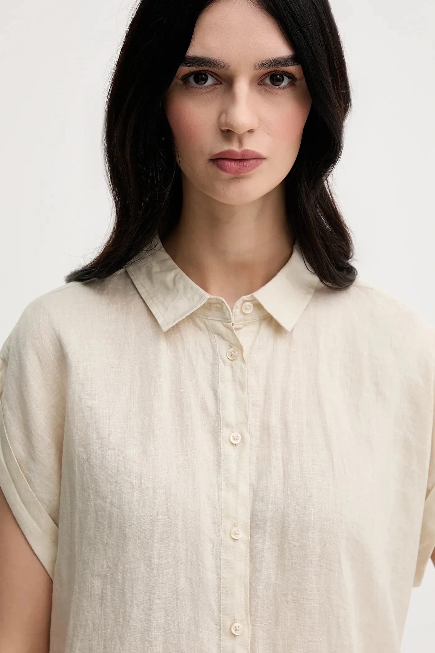 Льняная рубашка - фото 4