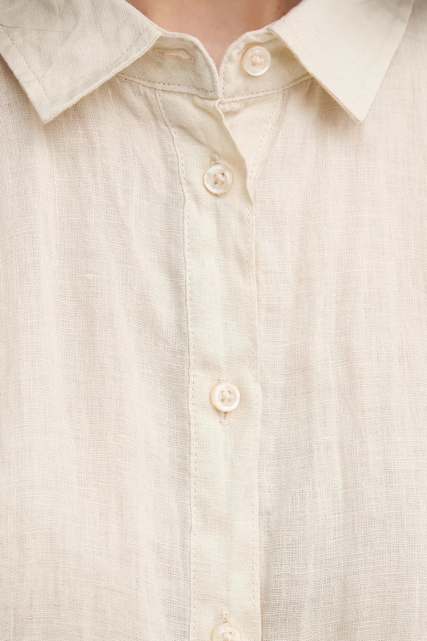 Льняная рубашка - фото 5