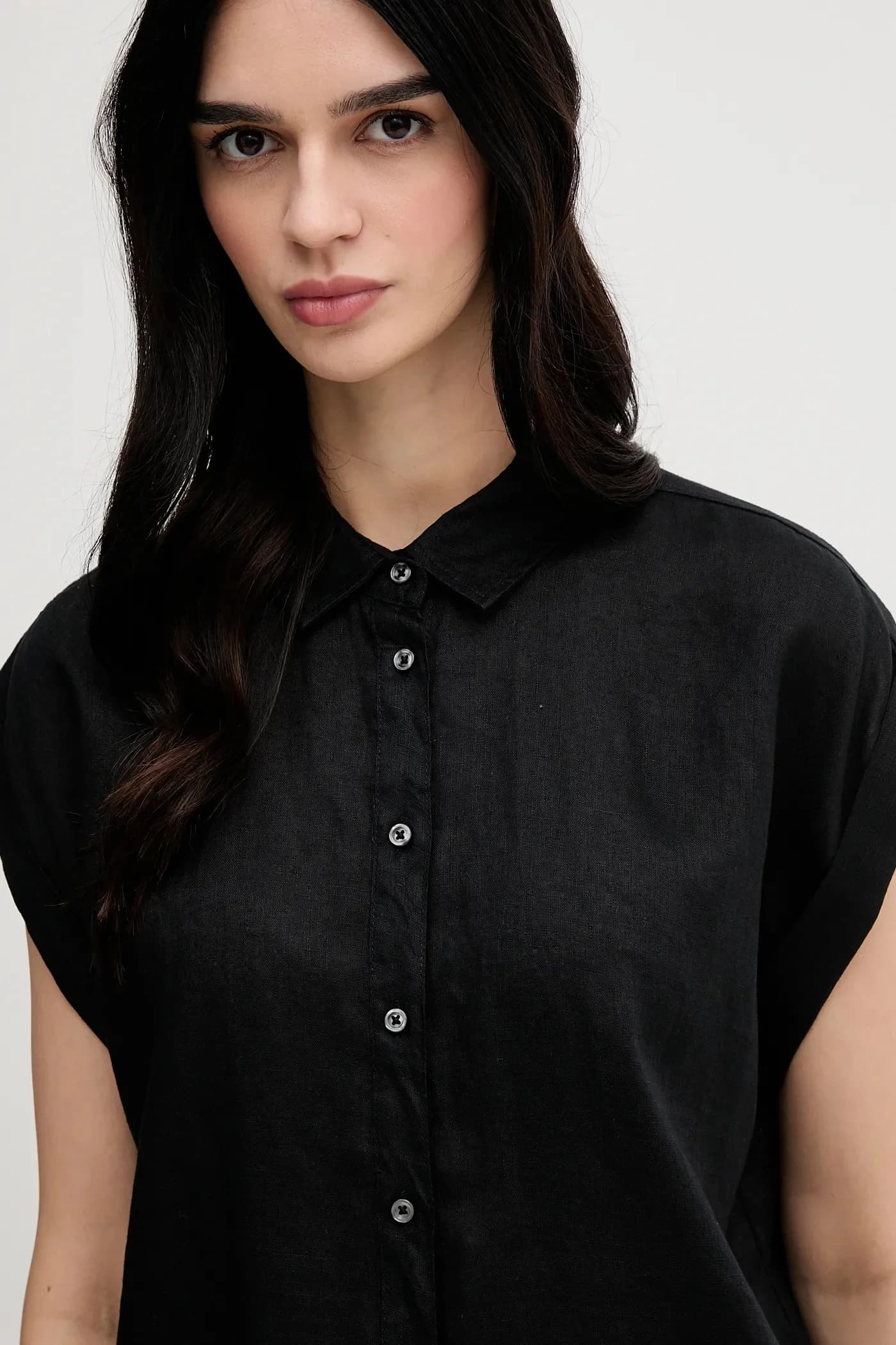 Льняная рубашка - фото 4