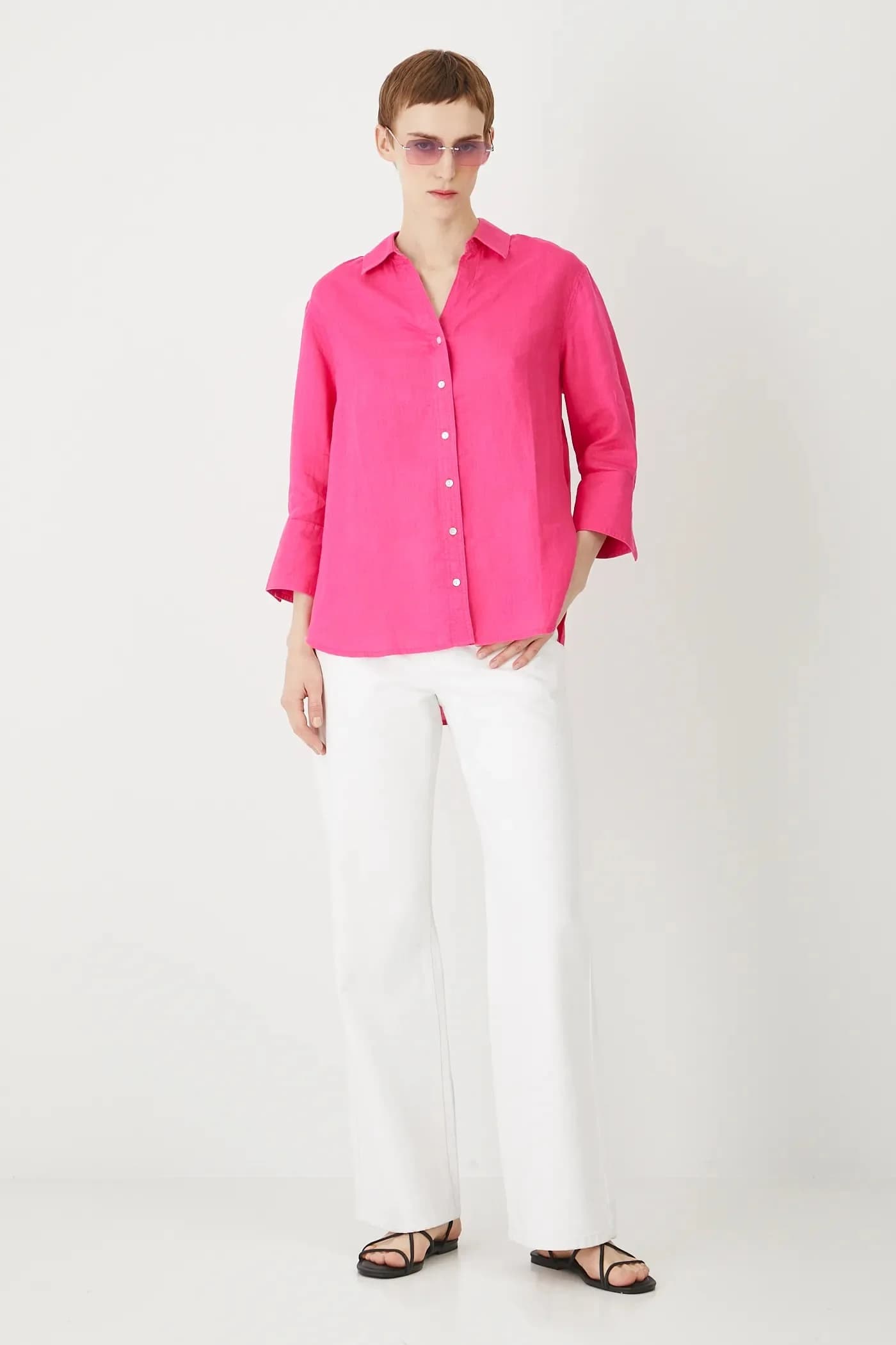 Льняная рубашка - фото 2